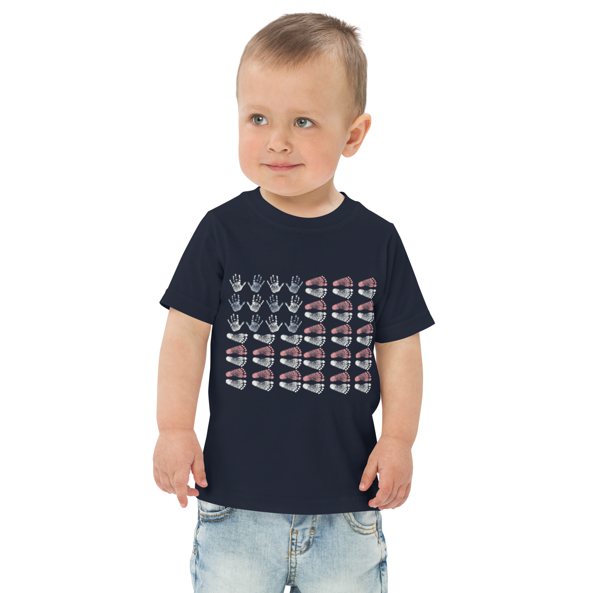 Tiny Hands. Tiny Feet. Big Courage. Toddler T-Shirt