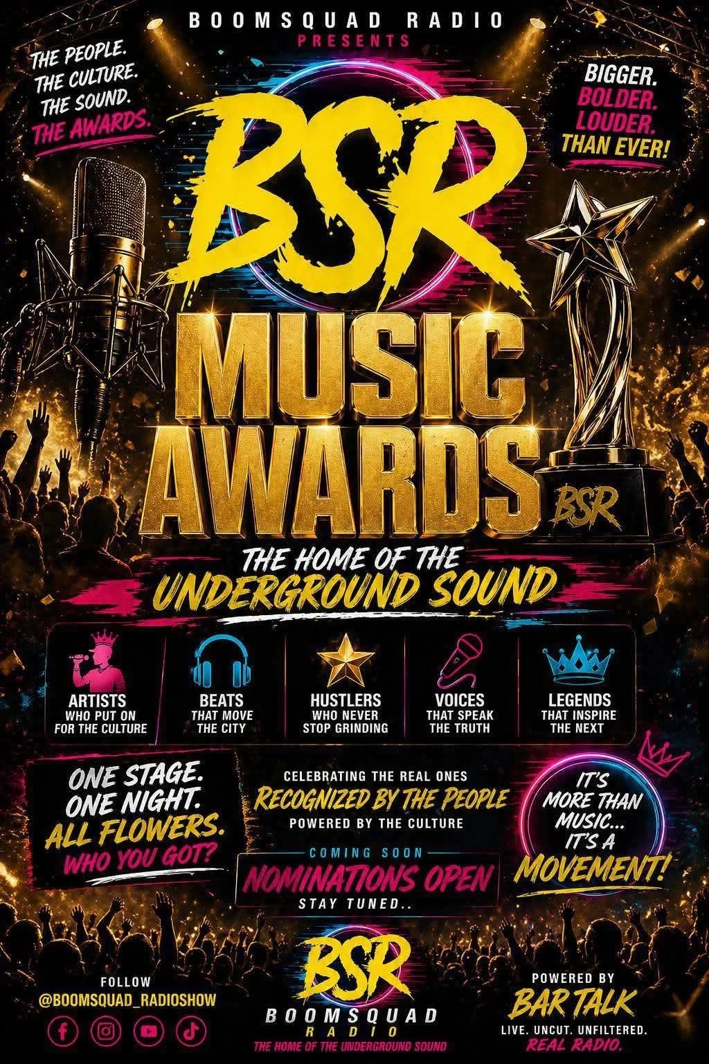 Be sure to nominate your favorites - show an artist you follow your appreciation - give your people their flowers!!! 

Everyone has a fair chance here - this is a people&rsquo;s choice type awards!!! Want to see someone on the list for their category