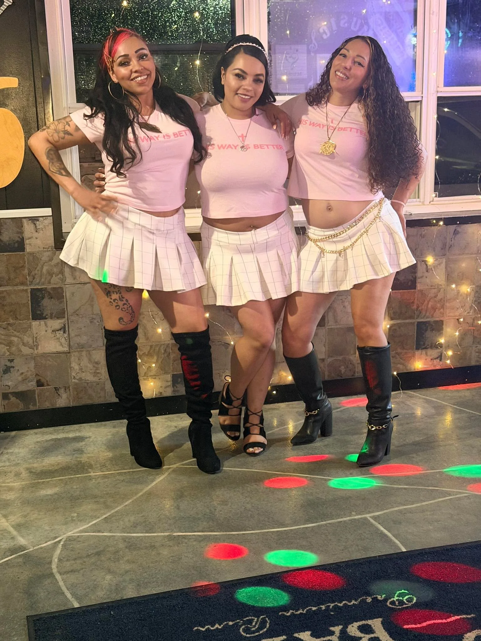 Yay, we remembered to get a pic of us 3 before the night ended!!! My mom dressed us 3 as twins almost every event we went to growing up, grown asses out here carrying out the tradition and shit and still killin it and shit!! I love you bitches!!! 

I