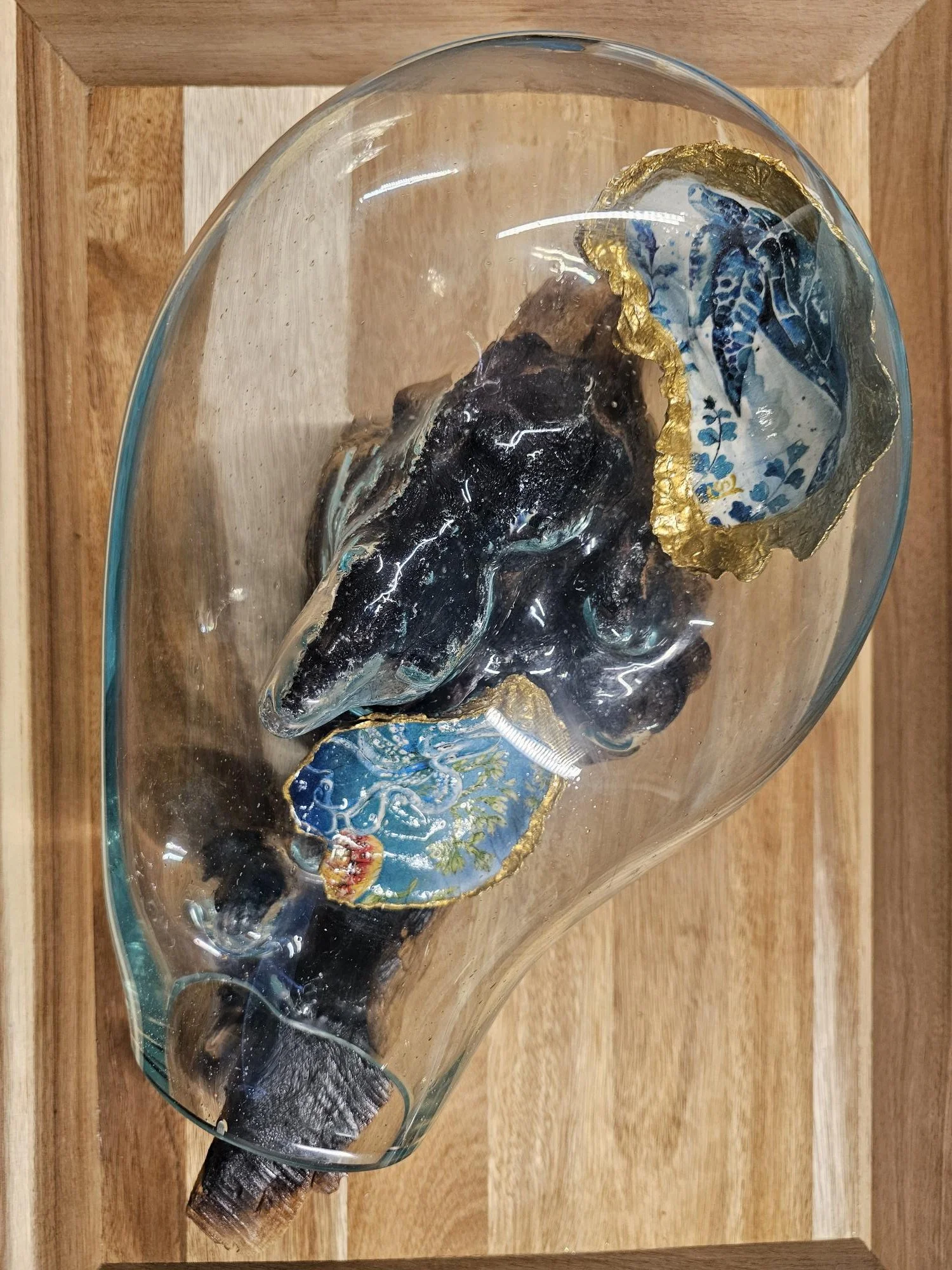 Blown Glass with Driftwood Two Oyster Shells in full.jpg