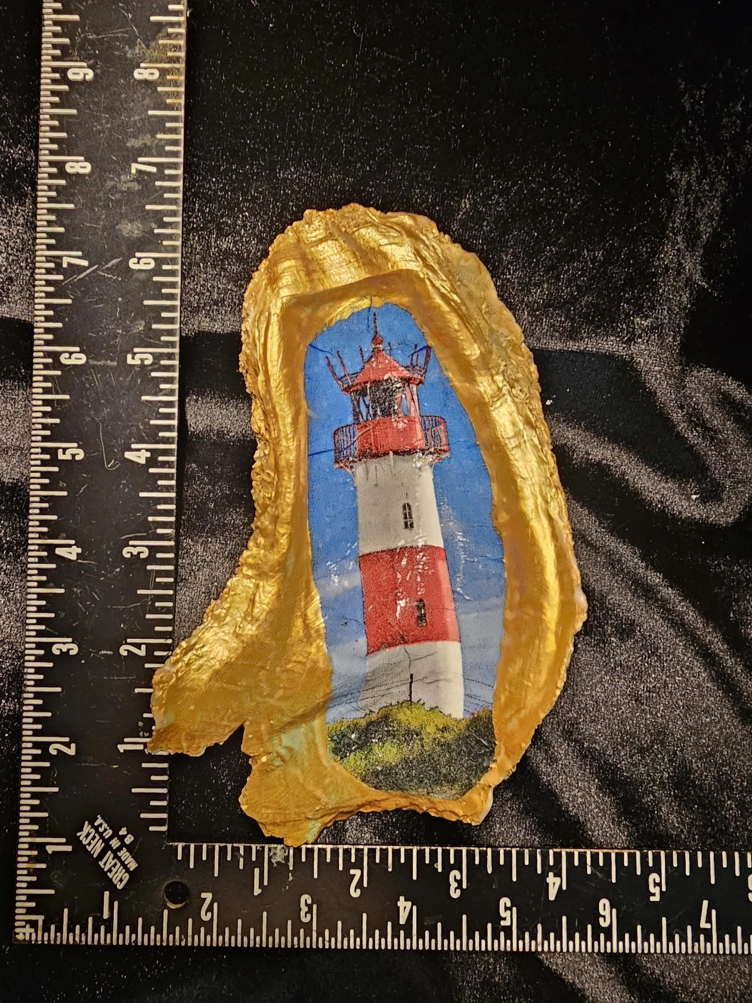 Large Brass color Lighthouse