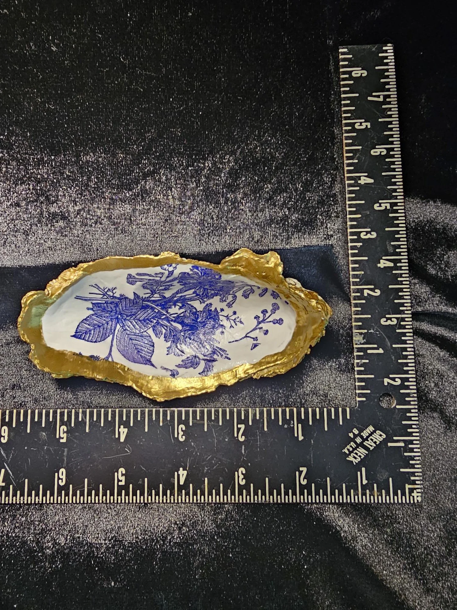 Blue and White Flower Print