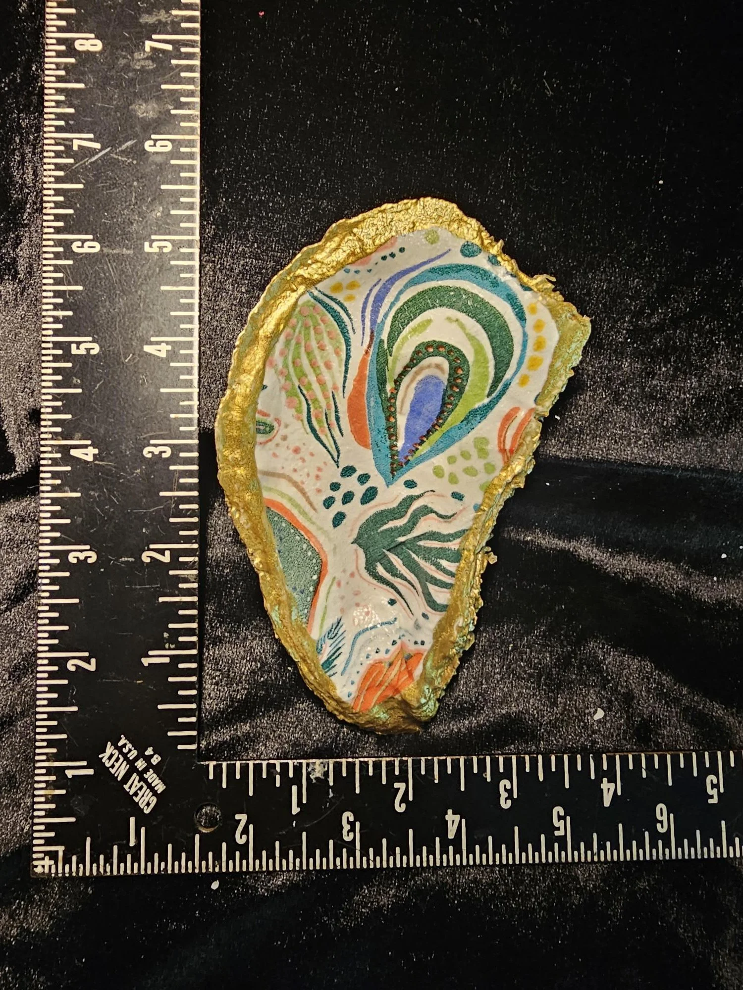 Teal and Orange Oyster