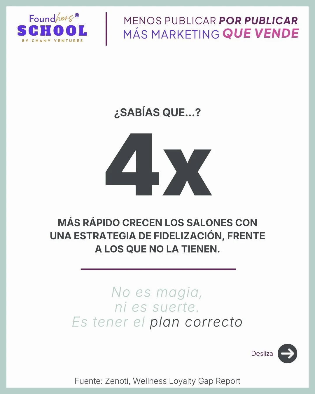 Los salones con una estrategia de fidelizaci&oacute;n crecen 4 veces m&aacute;s r&aacute;pido que los que no la tienen 📈

No es magia, ni es suerte &mdash; es tener el plan correcto. Por eso, en colaboraci&oacute;n con @mami_lashesgdl, este viernes 