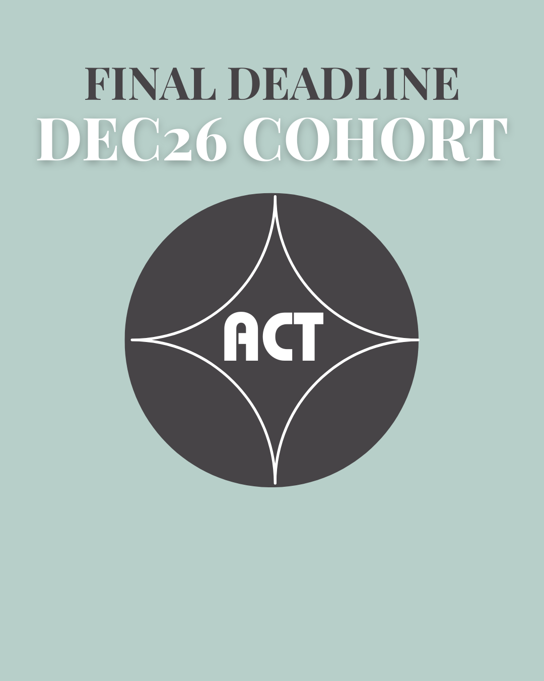 Final Deadline dec26 Cohort