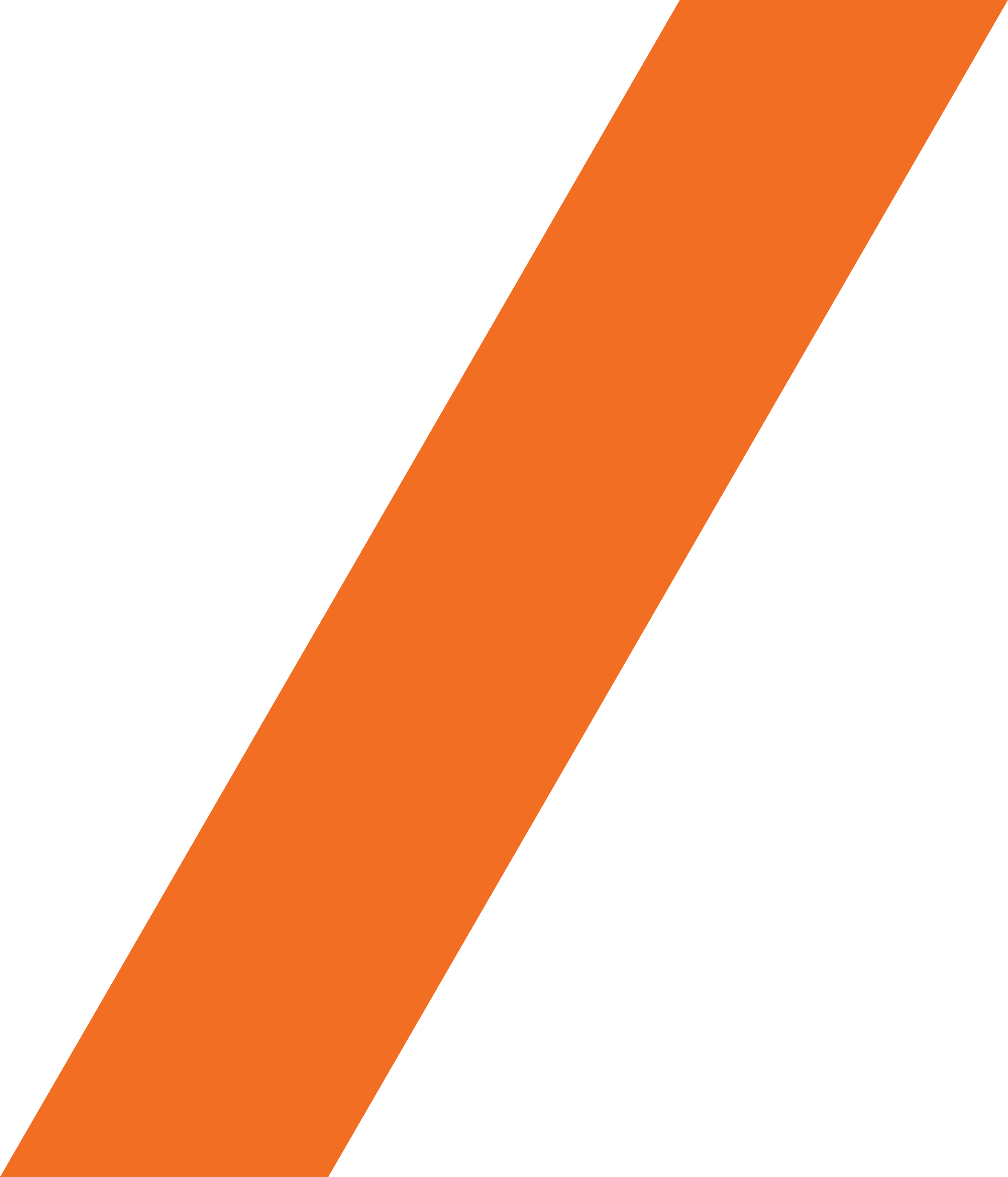 A stylized logo featuring a black 'B' on the left, and by a large orange diagonal stripe extending from the top right to the bottom left, with a black background.
