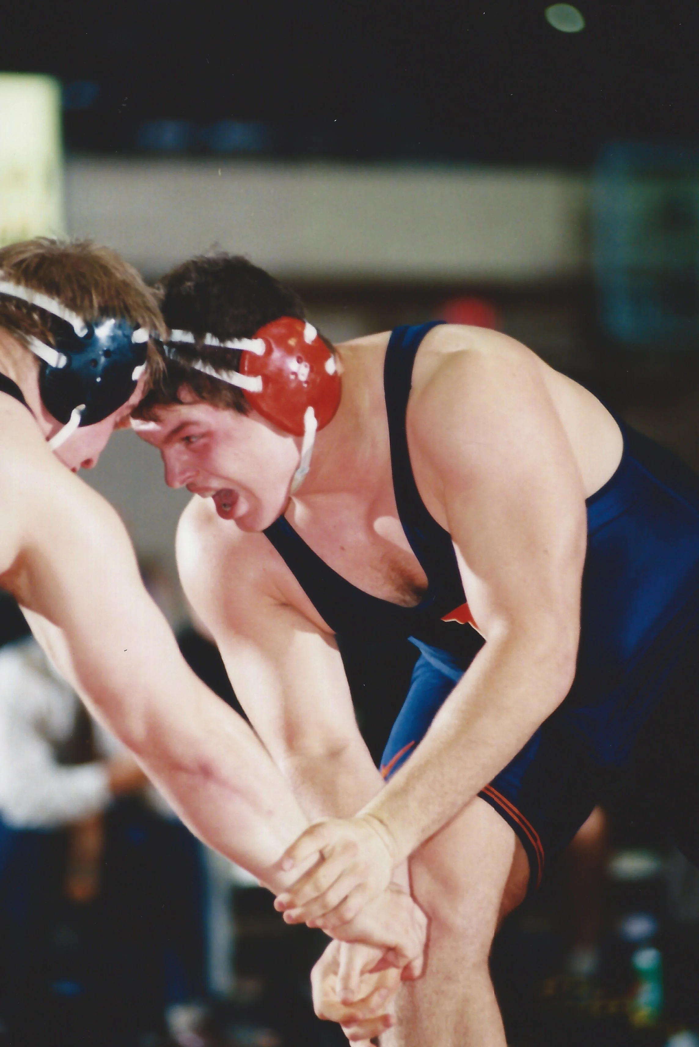 John Lockhart here fighting for hand control waiting for the right moment to attack his Purdue opponent