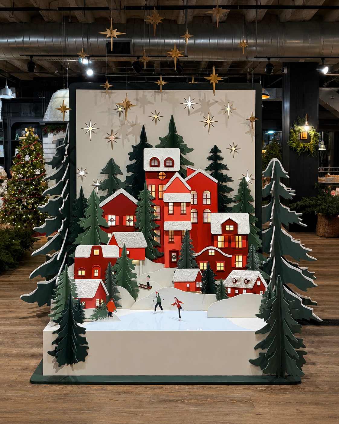 Holiday Pop-up House Display | Co-creative direction, designer, lead fabricator, installation manager | Magnolia
