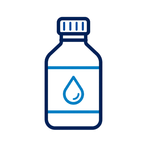 Pool chemicals and supplies icon