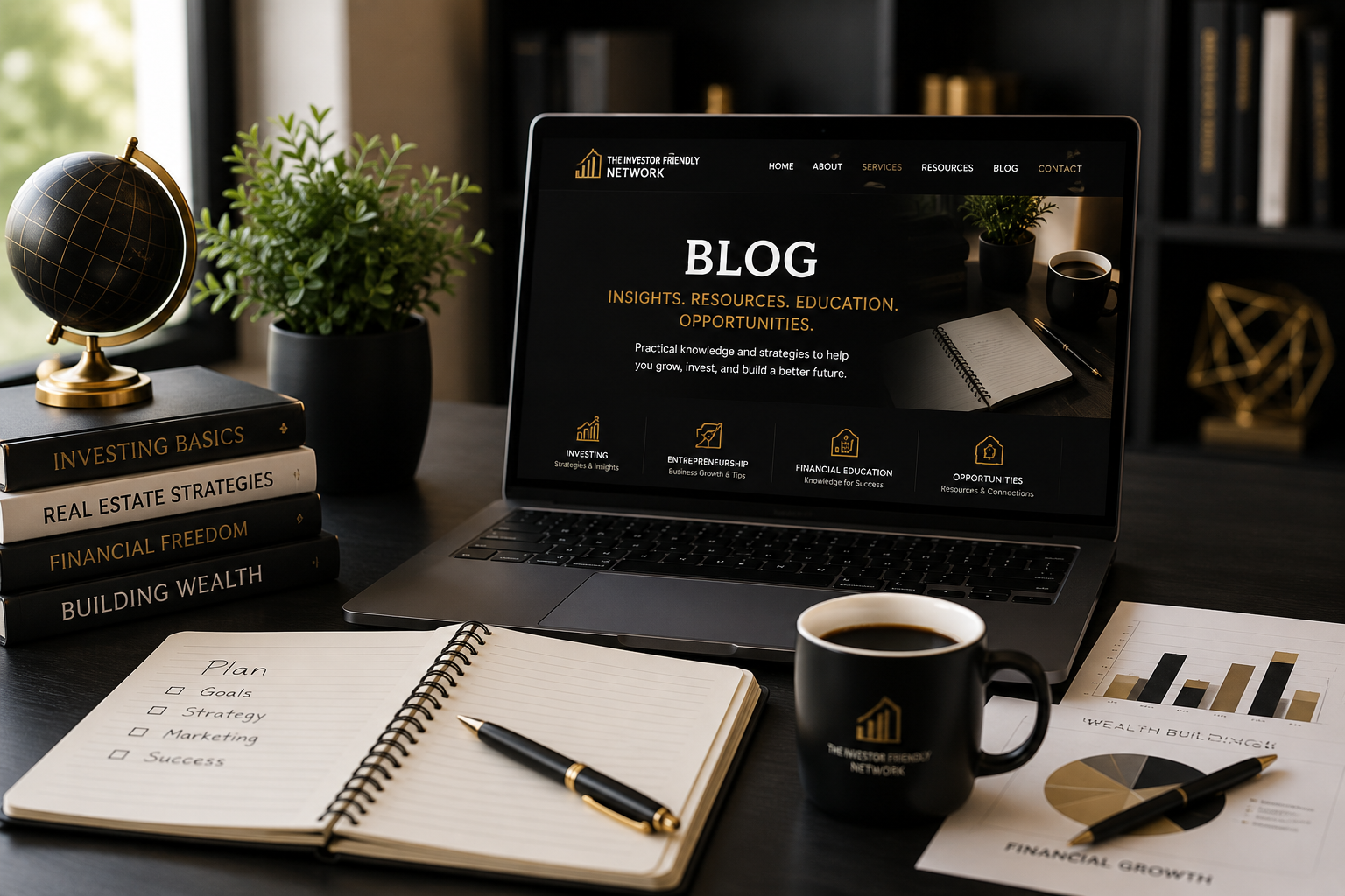 Real estate investing blog featuring educational articles, wholesale strategies, funding resources, and investor insights from The Investor-Friendly Network.
