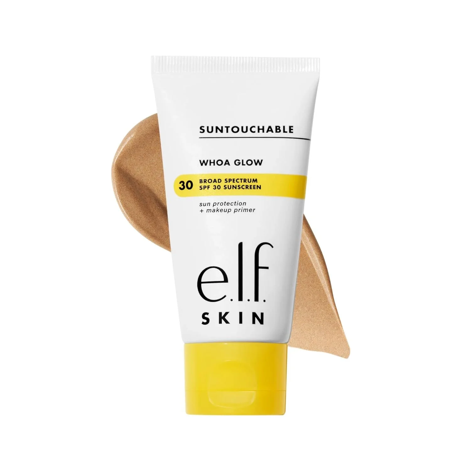 e.l.f. SKIN Suntouchable Whoa Glow SPF 30, Face Sunscreen & Makeup Primer with Hyaluronic Acid, Vegan & Cruelty-Free, Sunburst