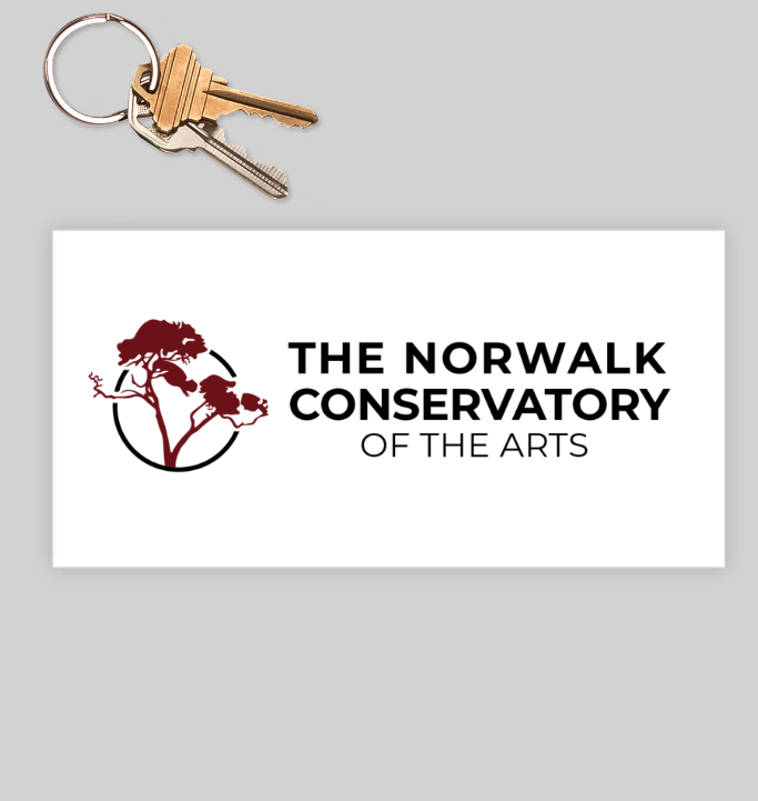 Norwalk Conservatory Removable Vinyl Bumper Sticker - 3" x 9"