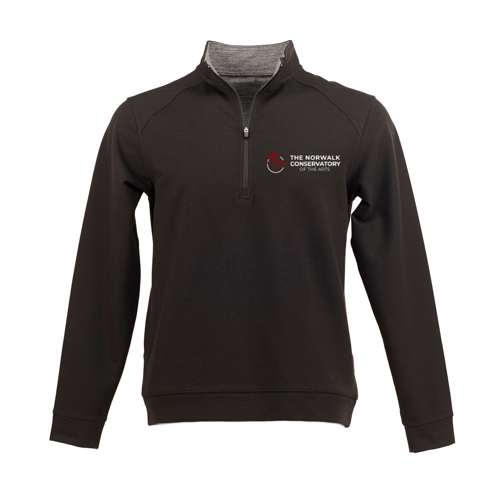 Embroidered Stretch Quarter Zip