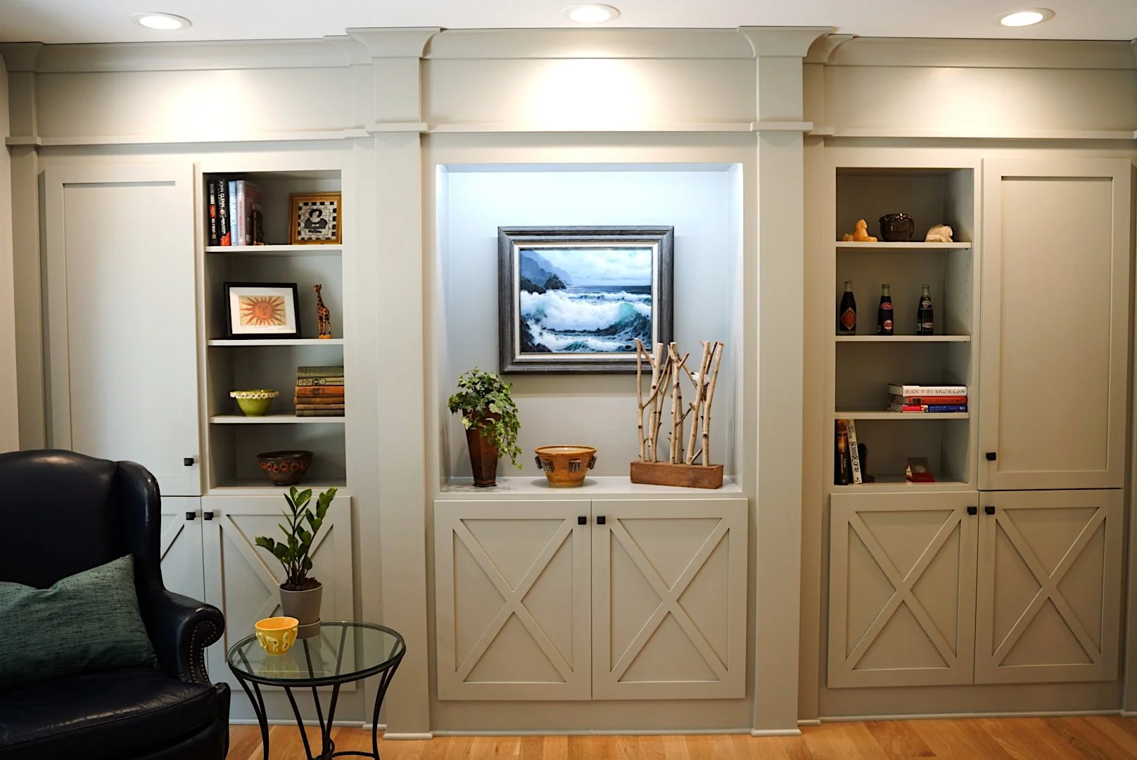 Custom built-in wall