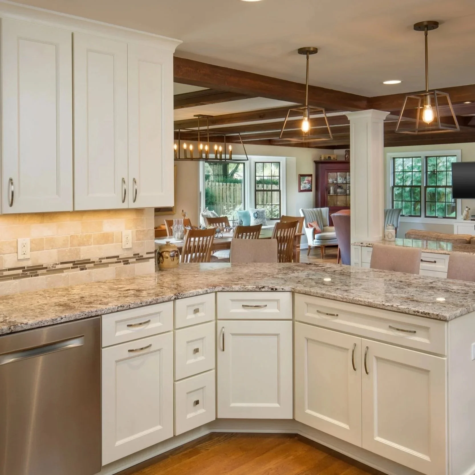 Exposed Beam Kitchen