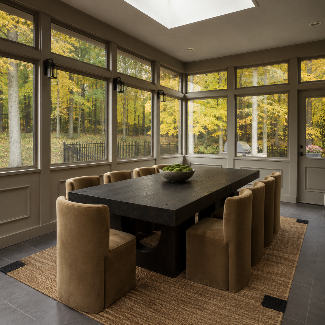 Glass-Enclosed Sunroom