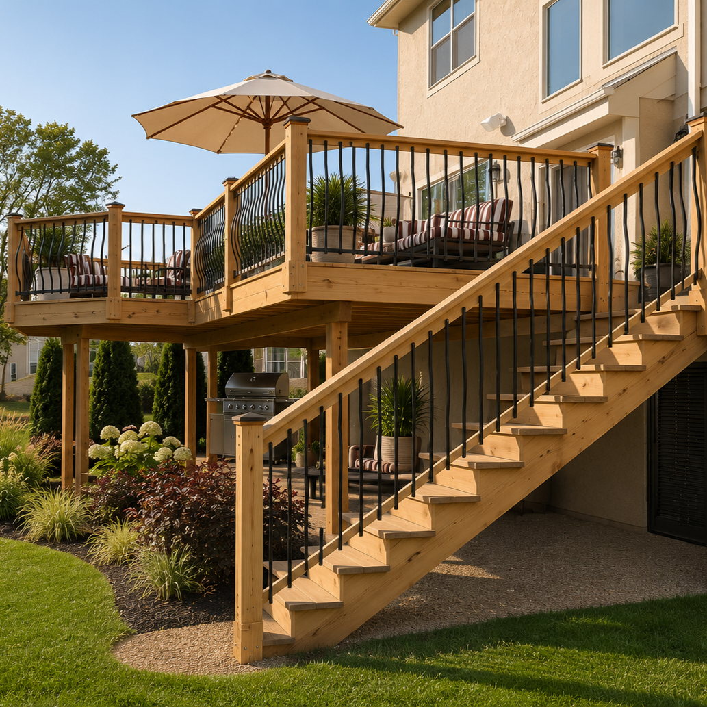 Elevated Backyard Deck
