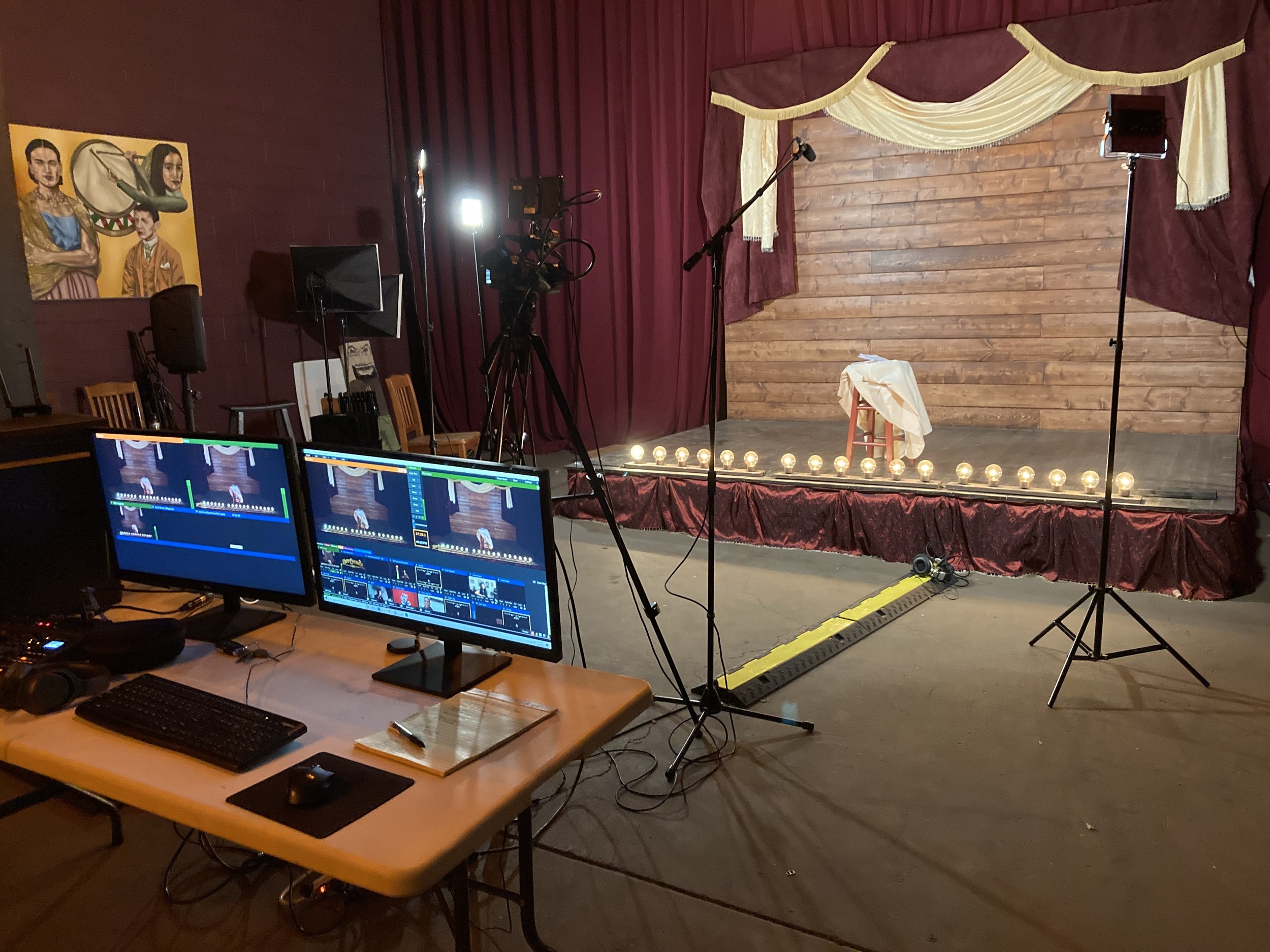 Livestream control setup for remote event production