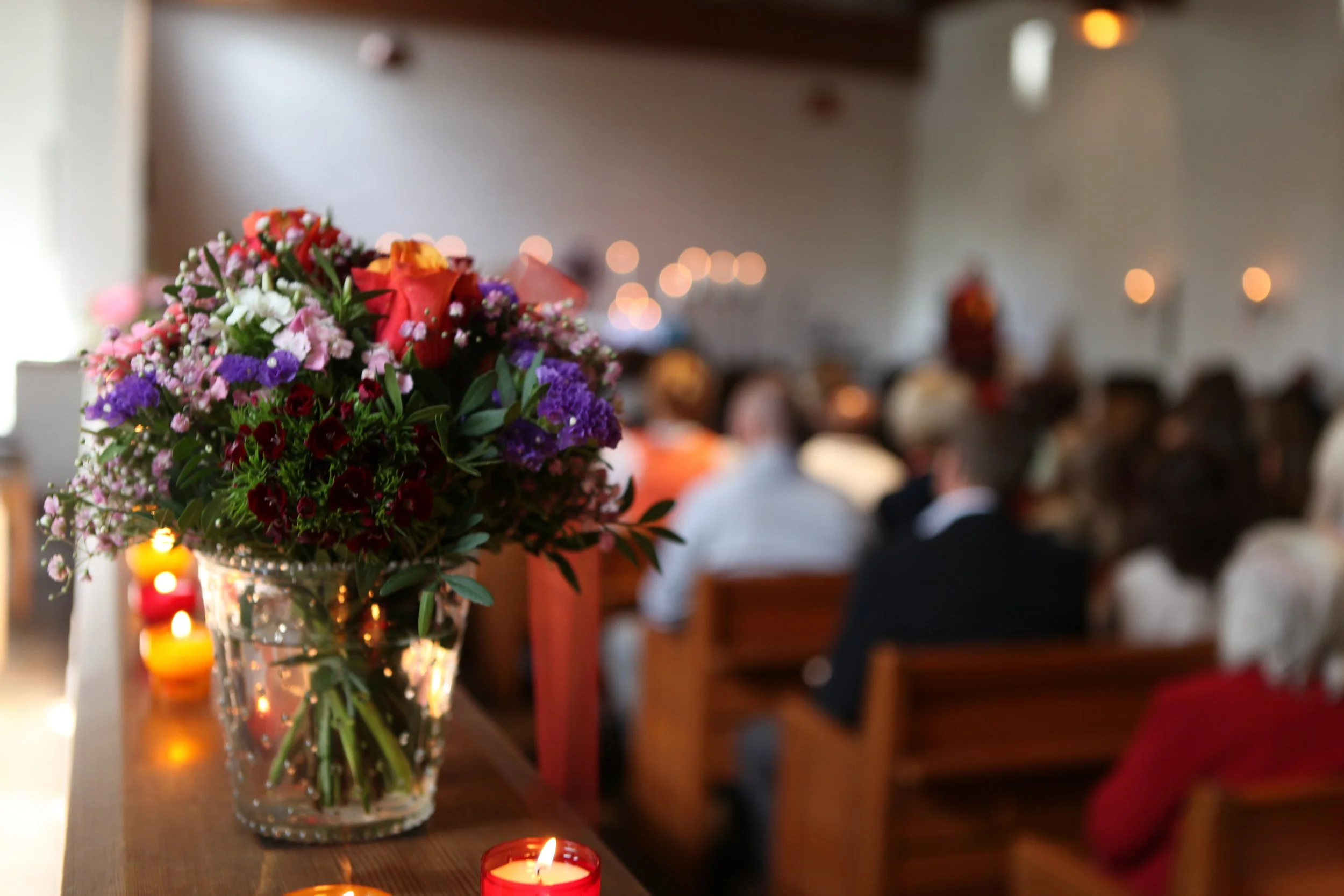 Flowers for celebration of life service