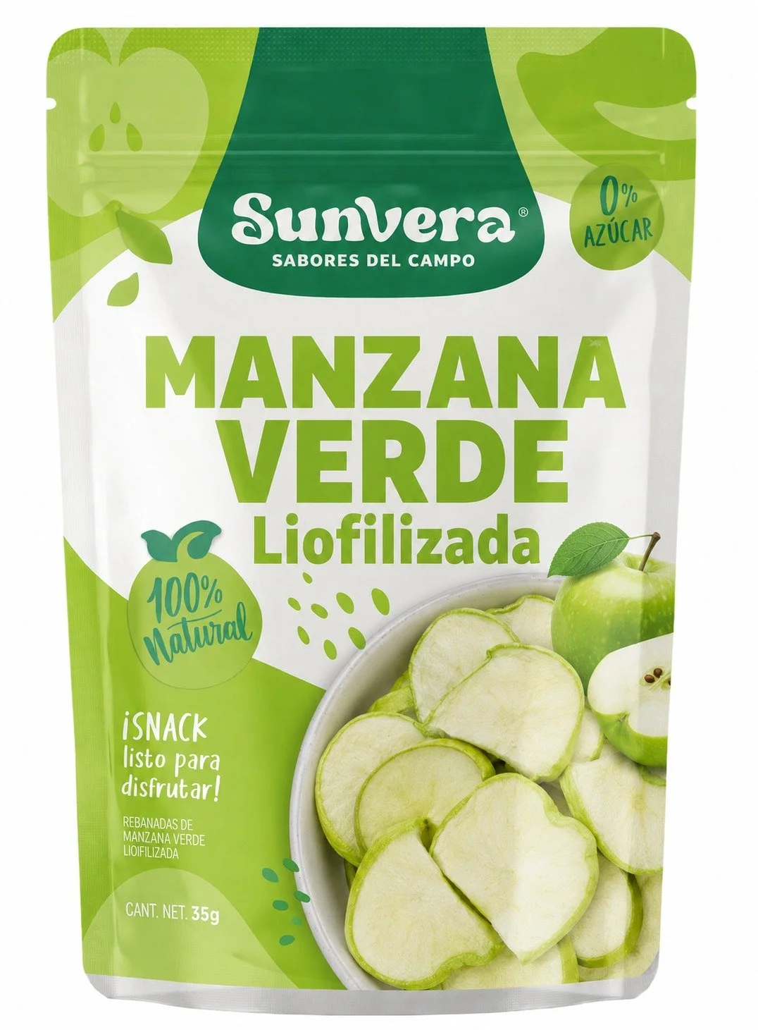 Manzana Verde liofilizada