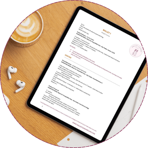 ballet lesson plans ready to use