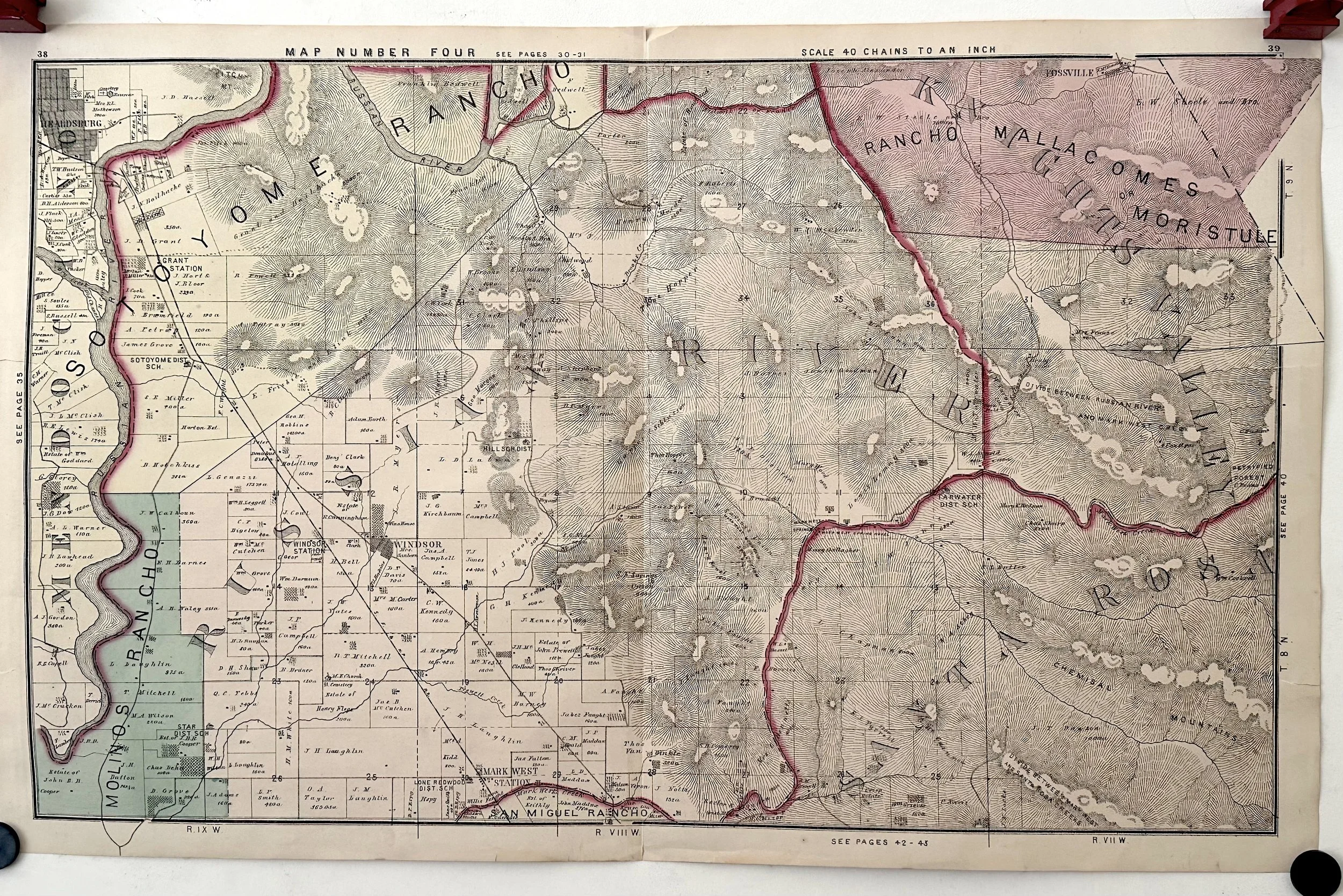 1877 Thompson Map of Sonoma Co.