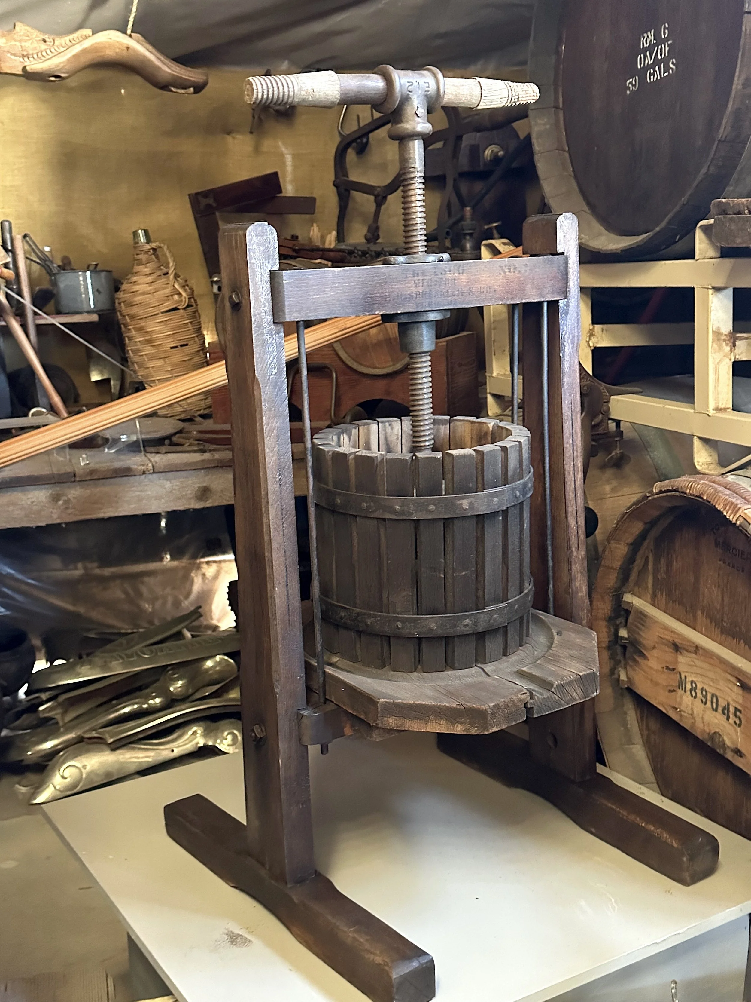 19th Century Grape &amp; Apple Mill