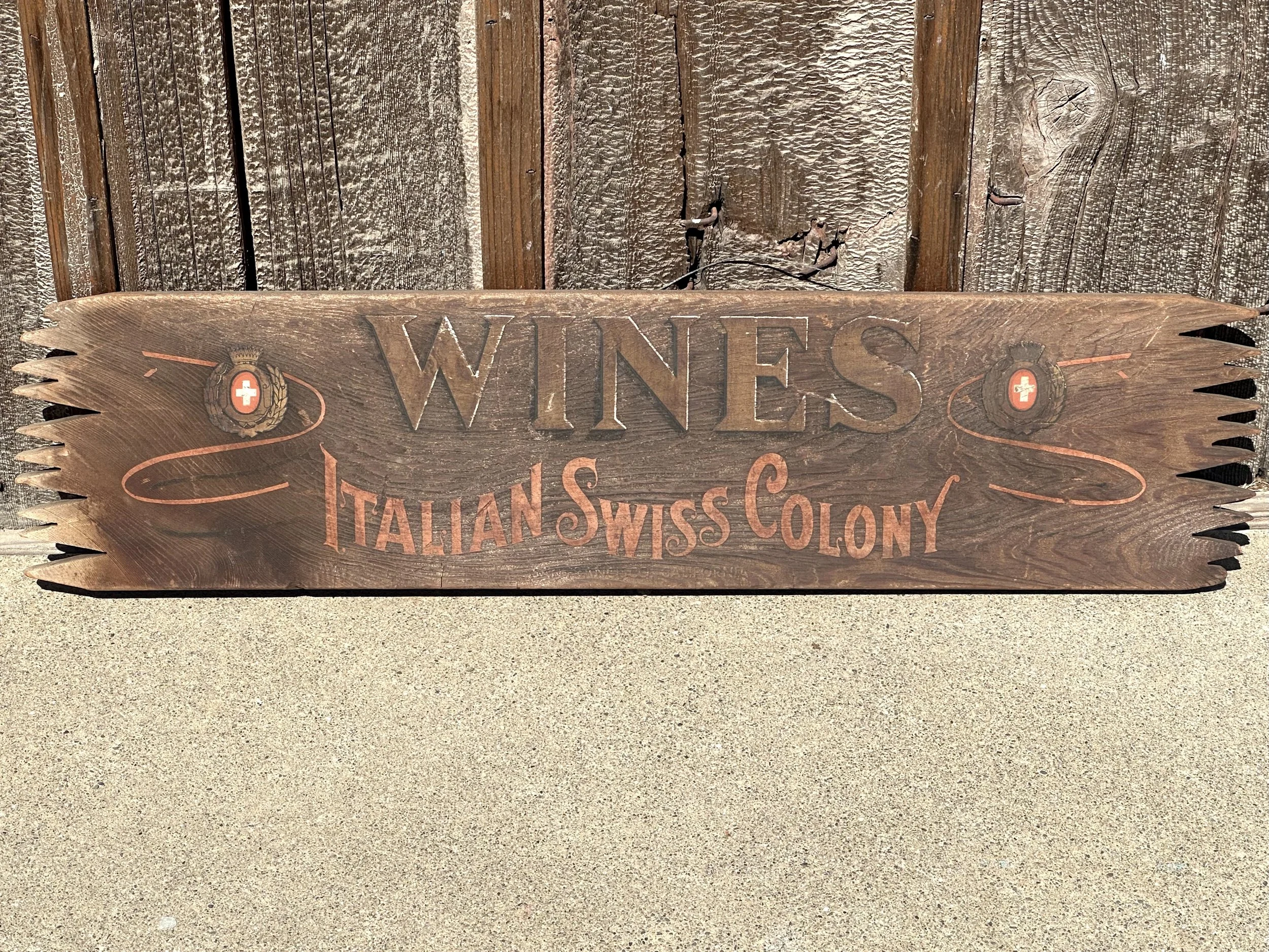 Italian Swiss Colony Sign