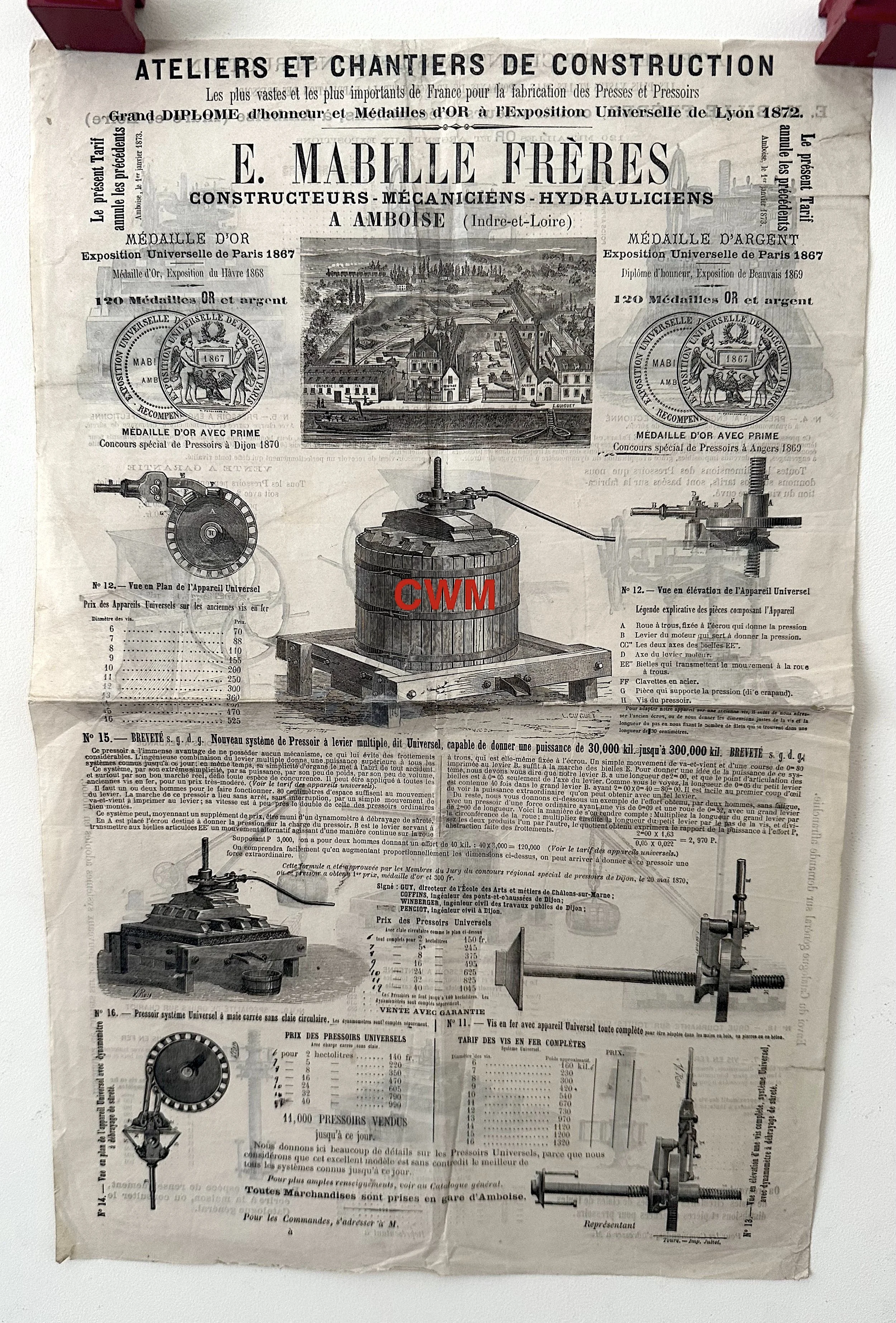 &nbsp;1870s French Broadside