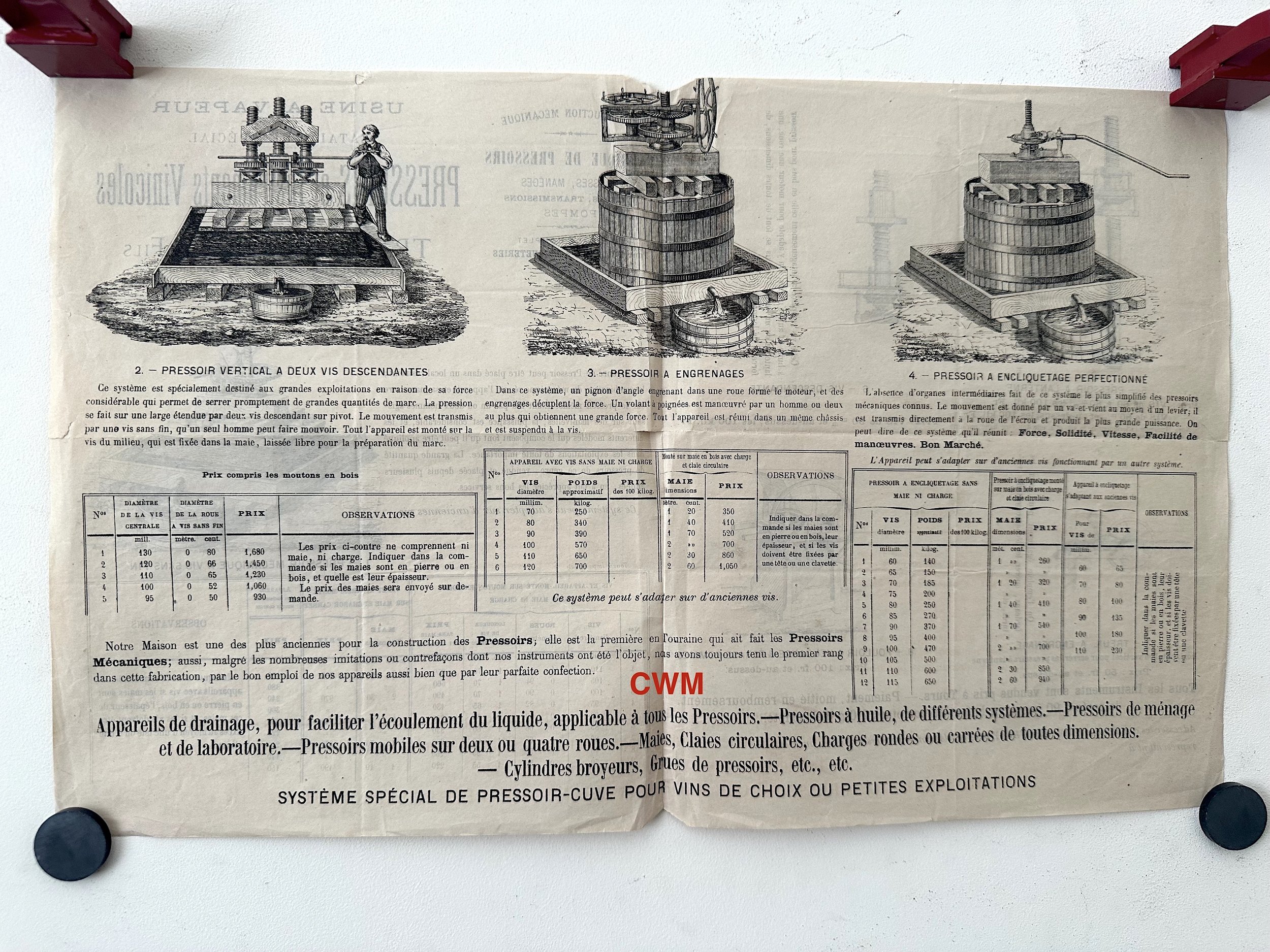 1870s French Advertising Broadside
