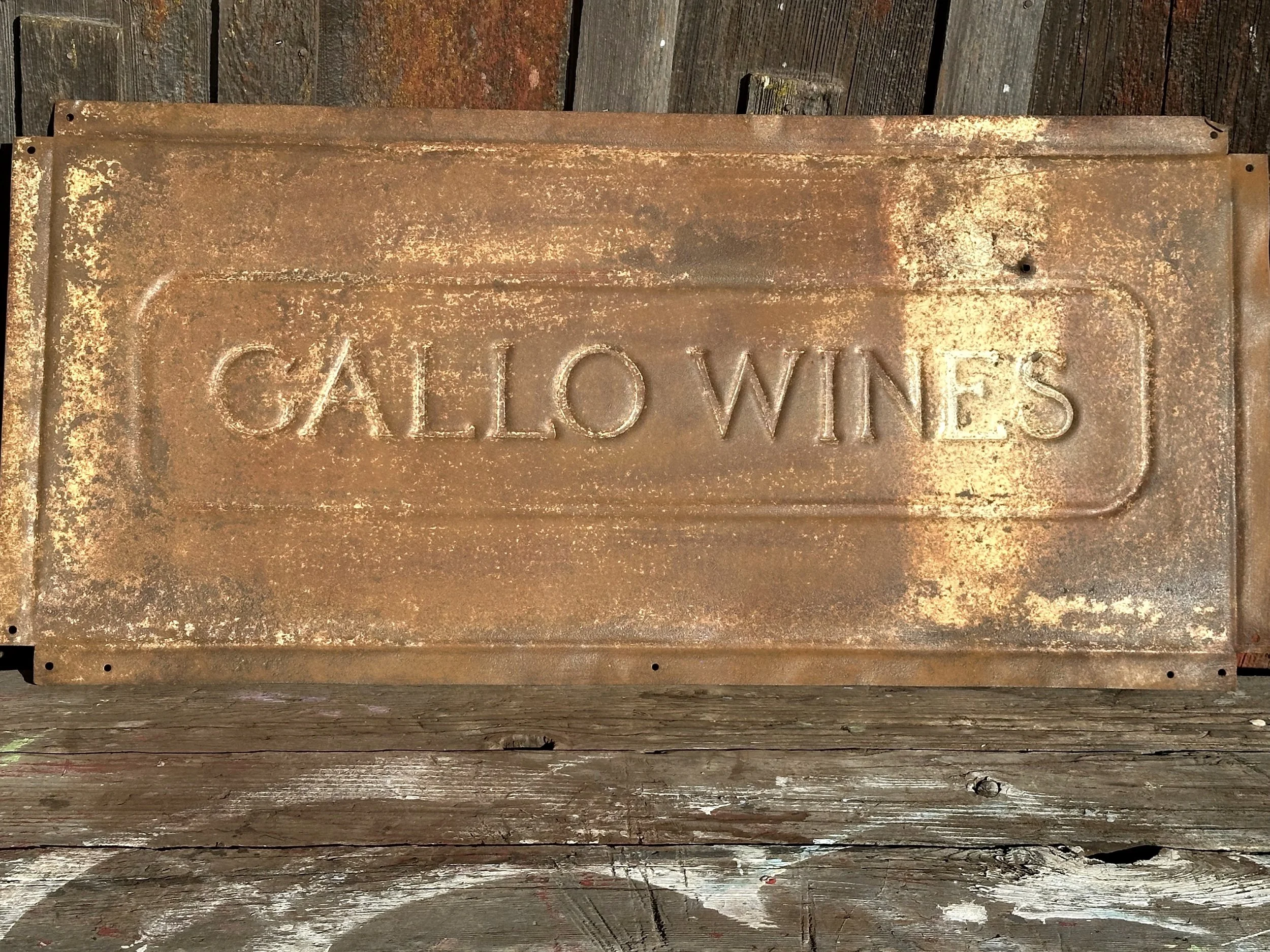 Gallo Wines Advertising Sign