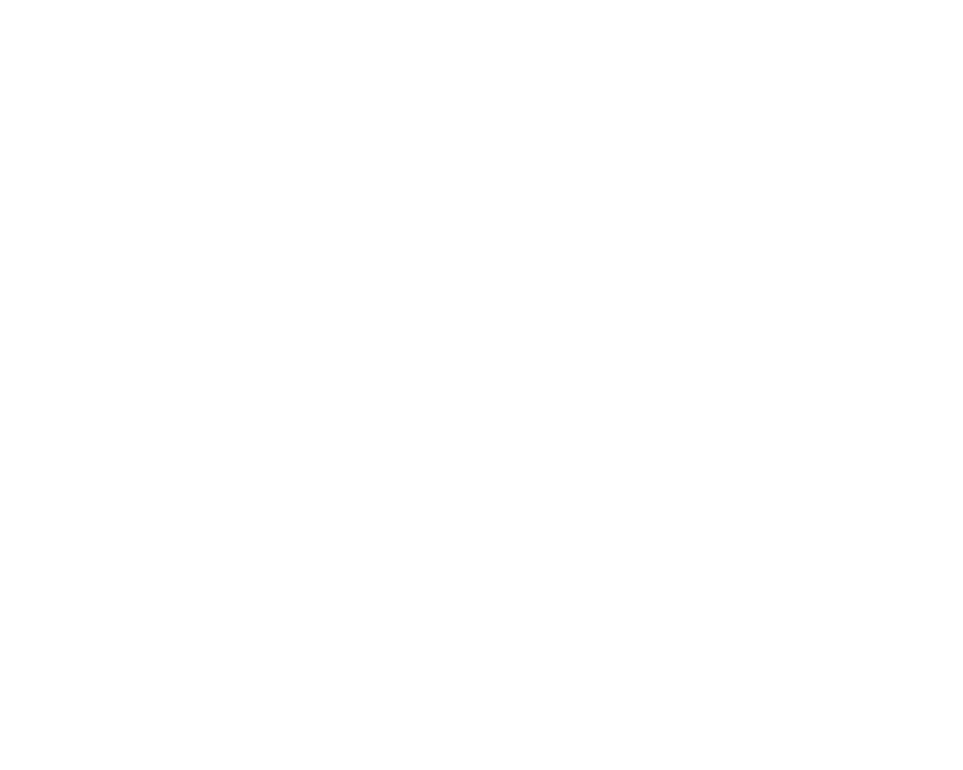 White sketch of two cupped hands facing upward on a black background.