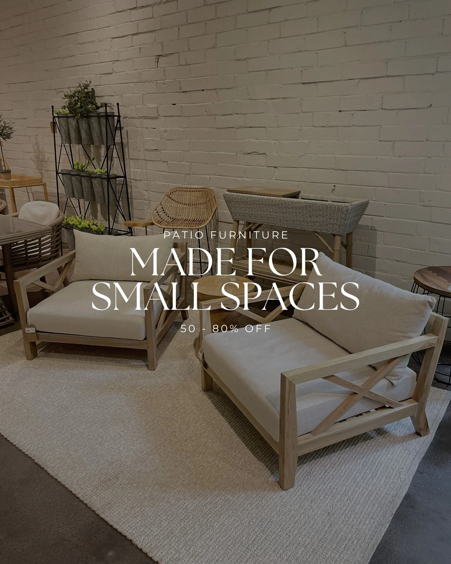 No sprawling backyard? No problem. 🌿 Our conversational sets are perfect for Atlanta balconies and patios. Big style for small spaces&mdash;all at outlet prices.

Swipe to find your perfect fit for Midtown/Buckhead living. 📏