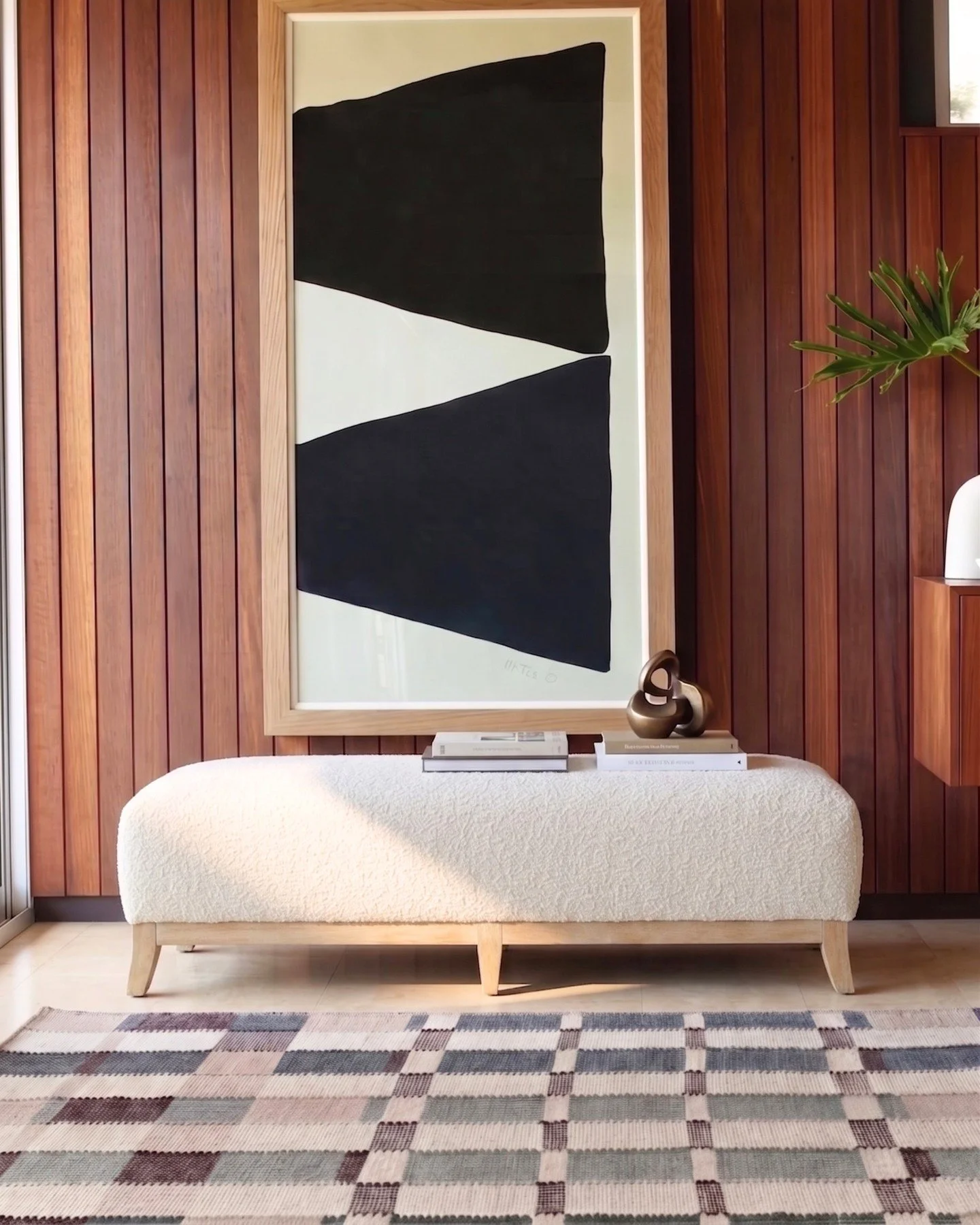 The perfect finishing touch for your entryway or the foot of your bed. Upgrade your space with this chic, mid-century-inspired bench&mdash;now 50% off on our outlet floor! Visit us in our showroom to take it home today.