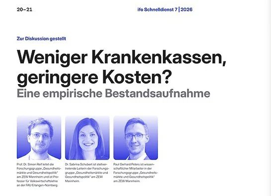 Weniger Krankenkassen, geringere Kosten? 
