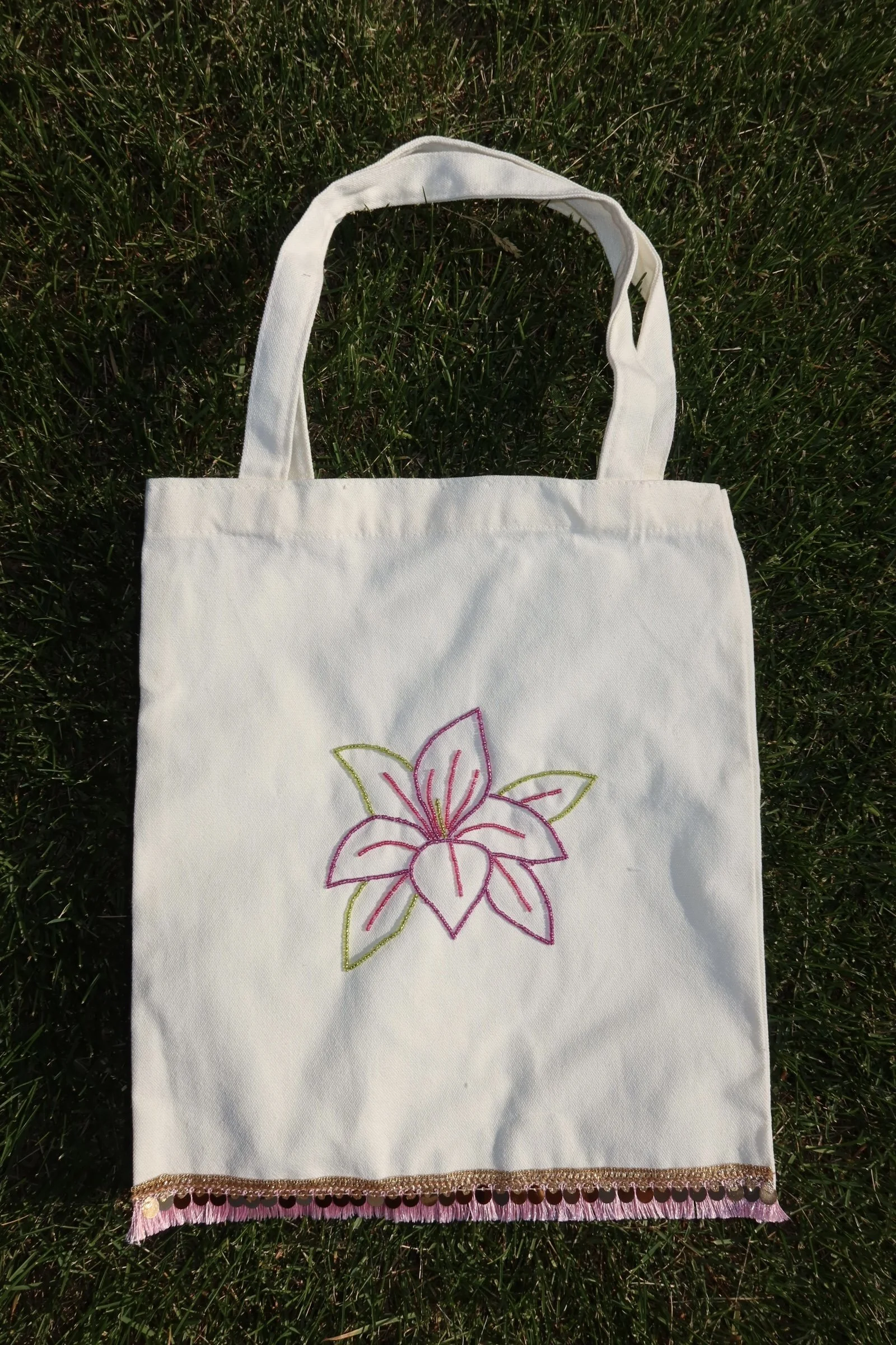 Flower Beaded Bag