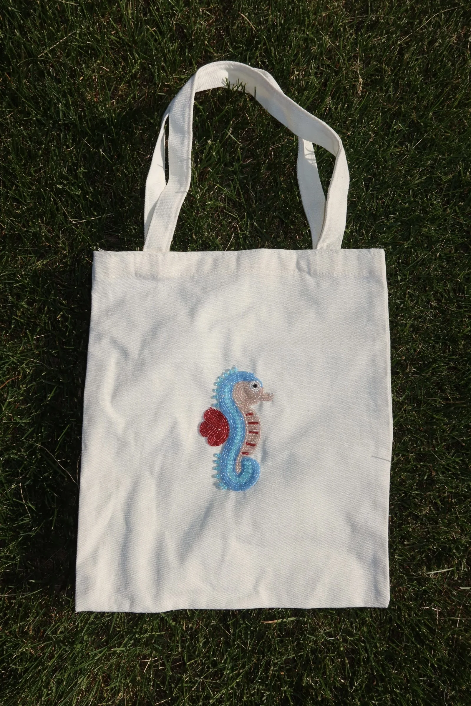 Seahorse Beaded Bag