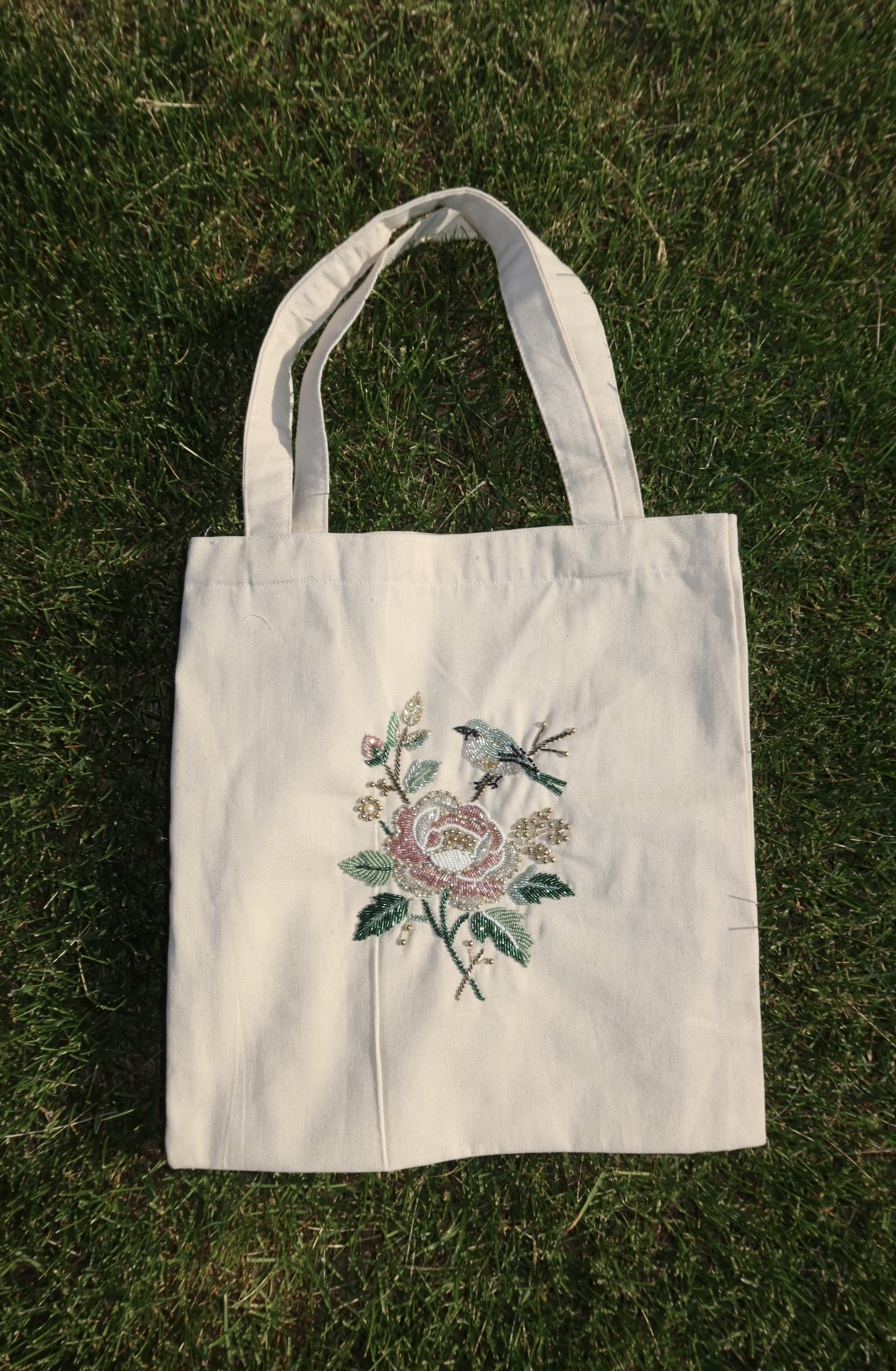 Floral Beaded Bag