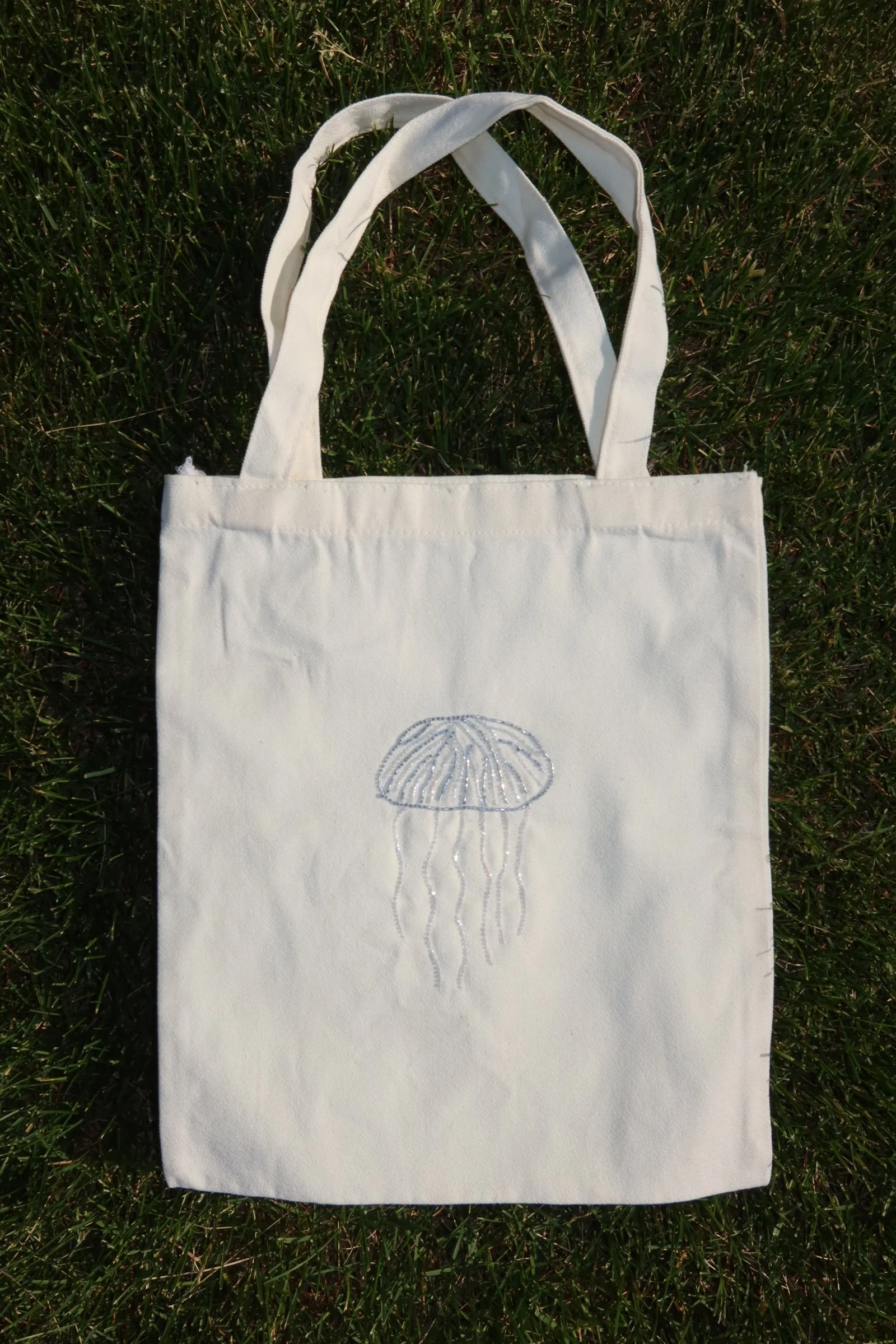 Jellyfish Beaded Bag