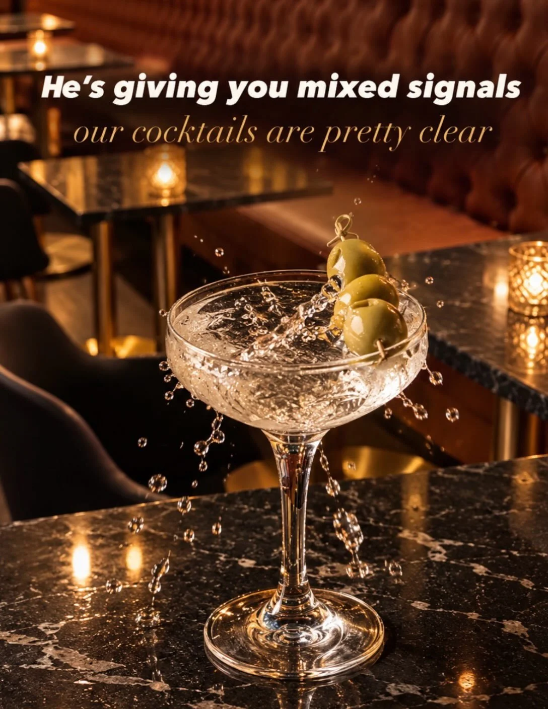 We can&rsquo;t fix your taste in men, but your taste in cocktails? We&rsquo;ve got that covered. 🍸✨