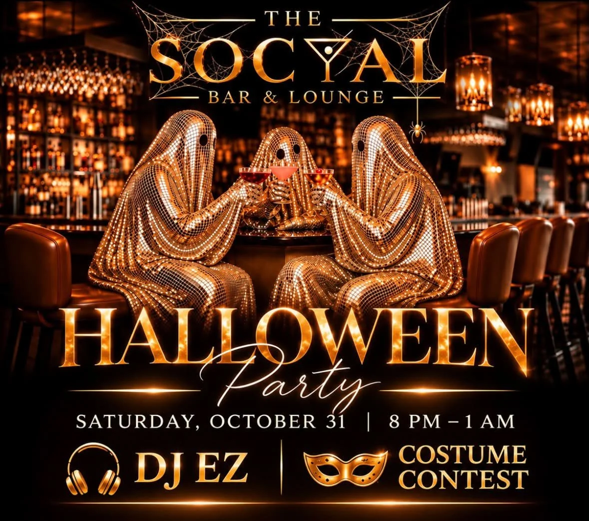 Saturday, October 31 | 8 PM 

DJ EZ bringing the music all night. Come dressed to kill and compete for $750 in Social Gift Cards!

🏆 Best Overall Costume &mdash; $250

👯&zwj;♀️ Best Couple/Duo &mdash; $250

🎭 Mystery Category &mdash; $250