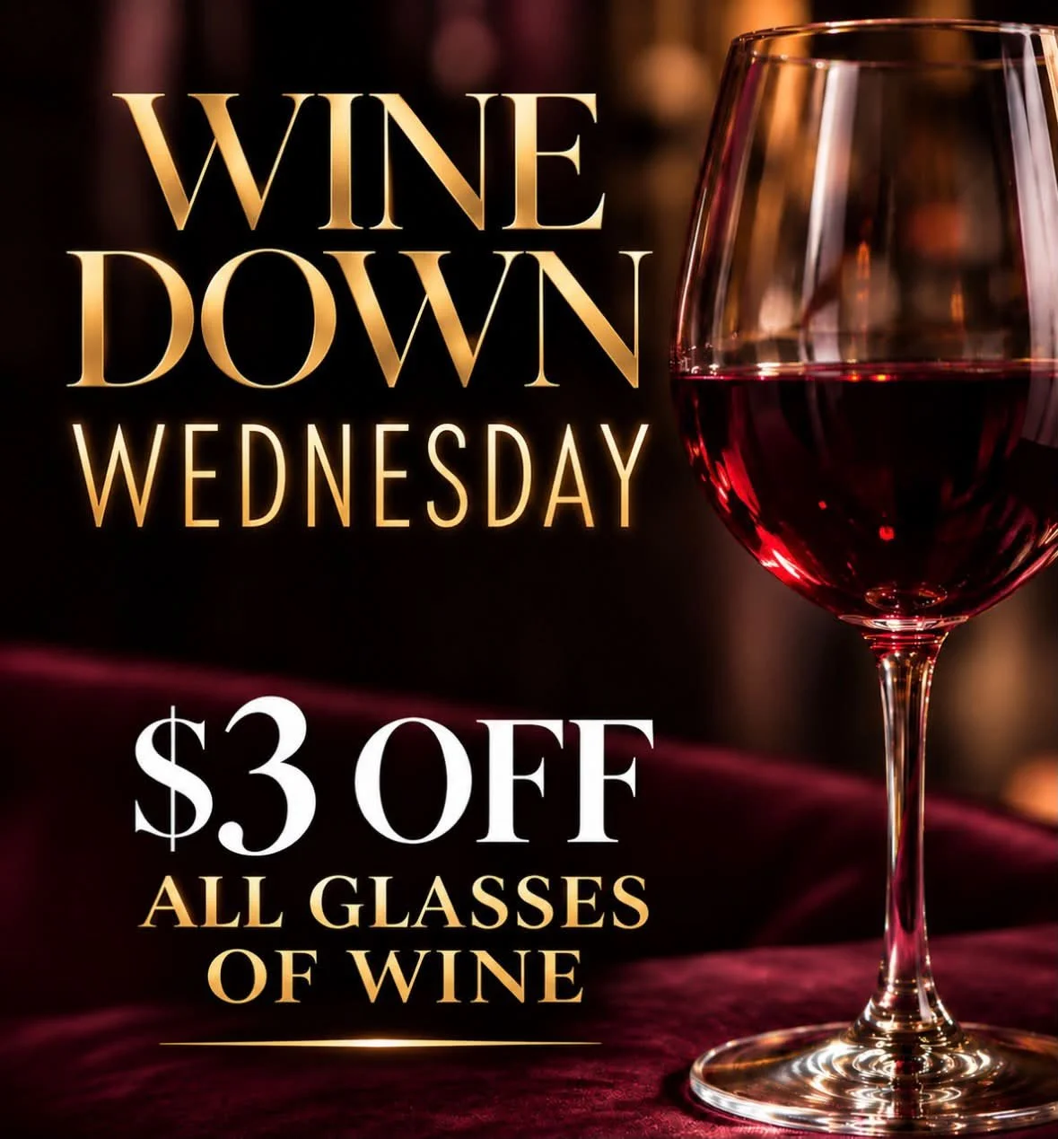 Your Wednesday pour, courtesy of Emma 🍷