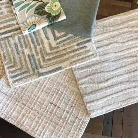 Jaunty woven rug