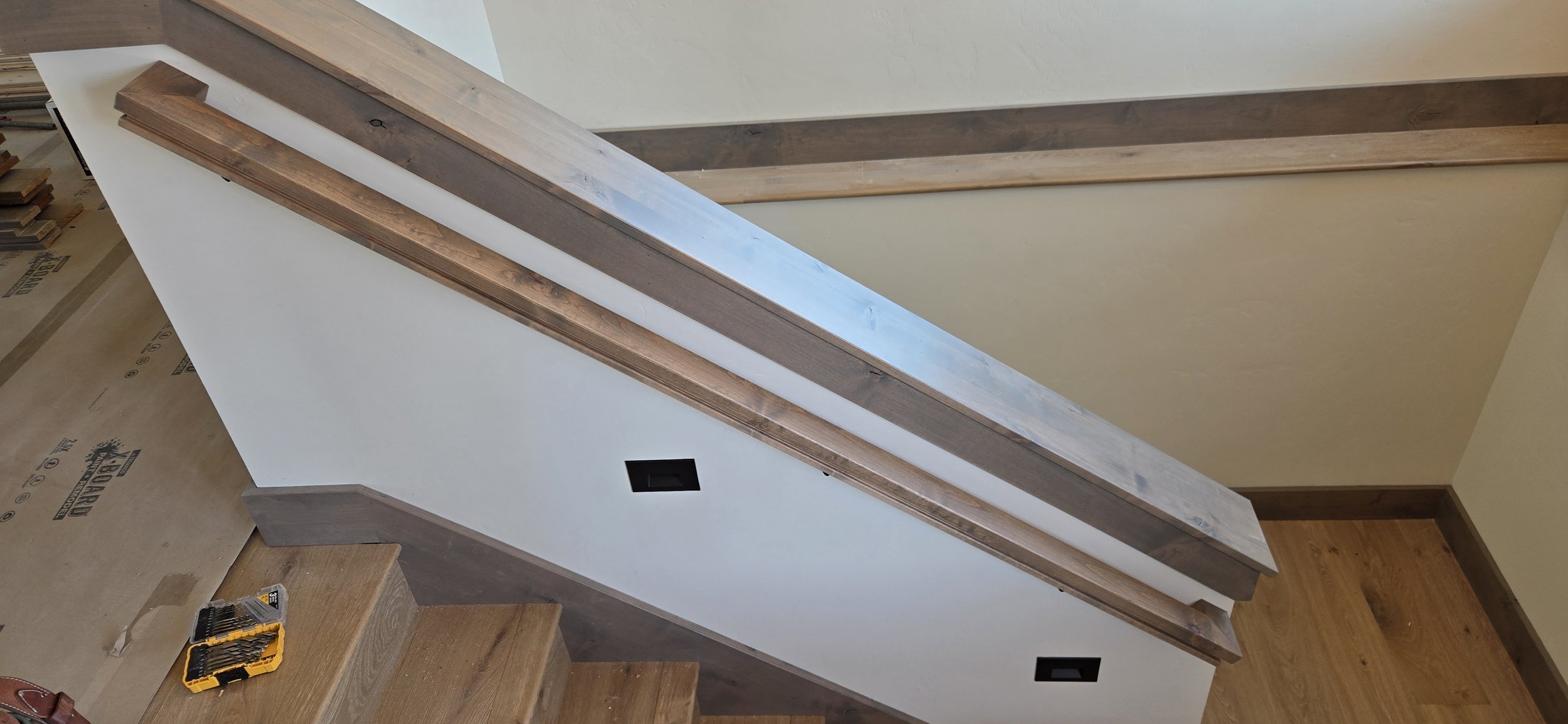 Installed custom handrail