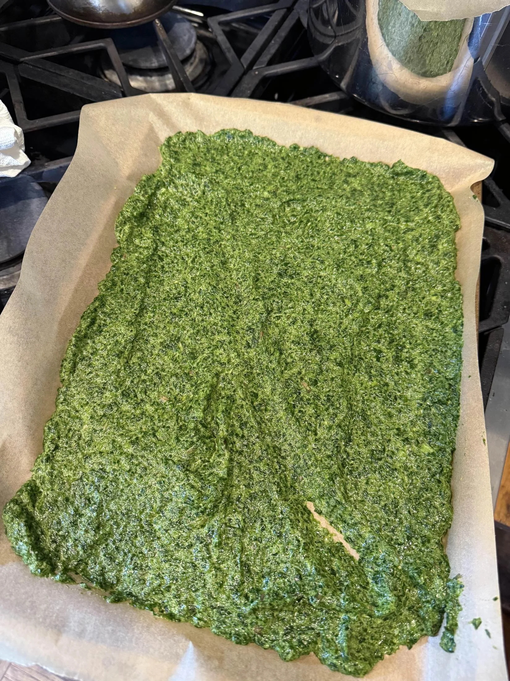 Ramp salt ready to dry