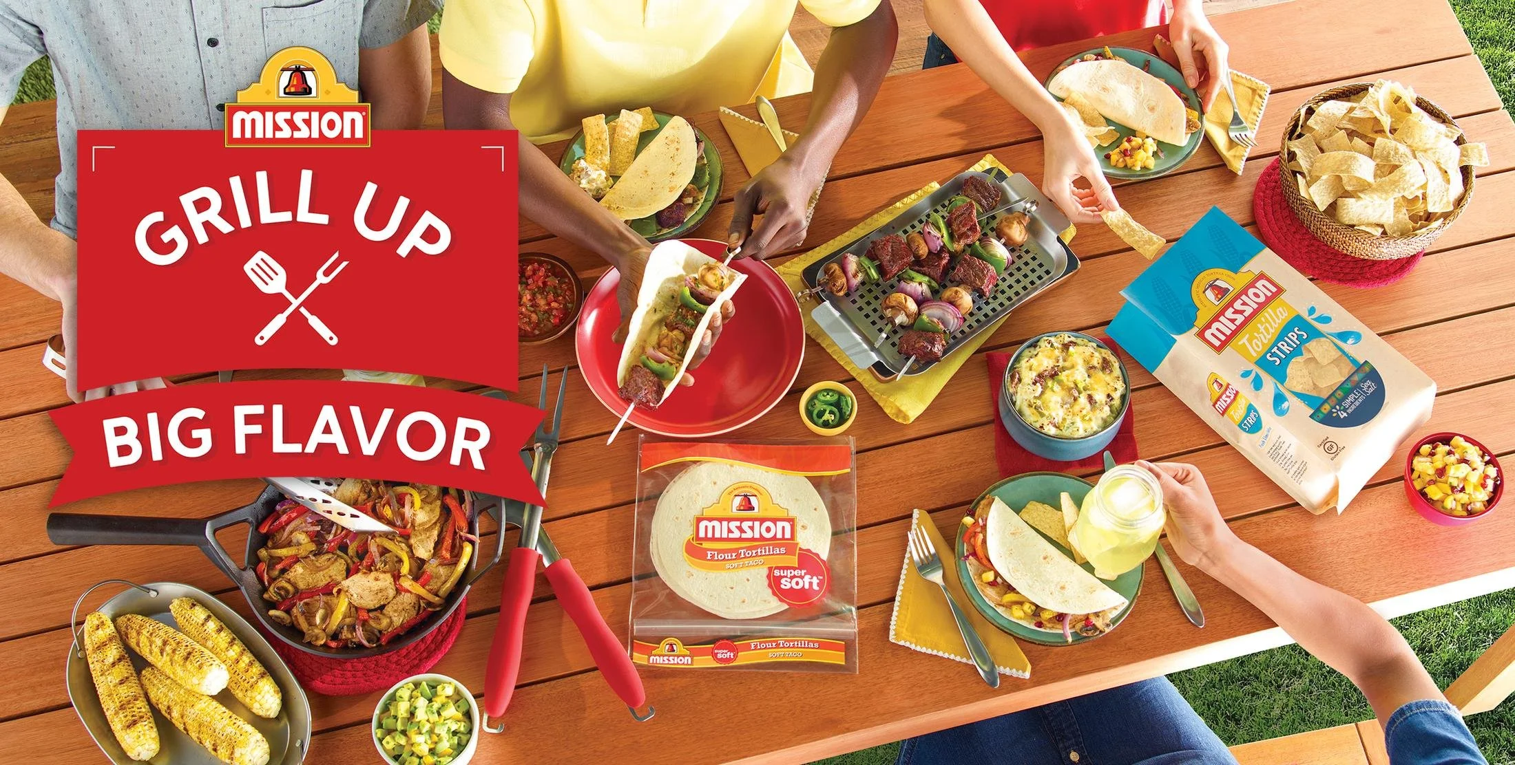 Mission Tortilla ad by Gary Sloan featuring Borough Furnace 9" Frying Skillet
