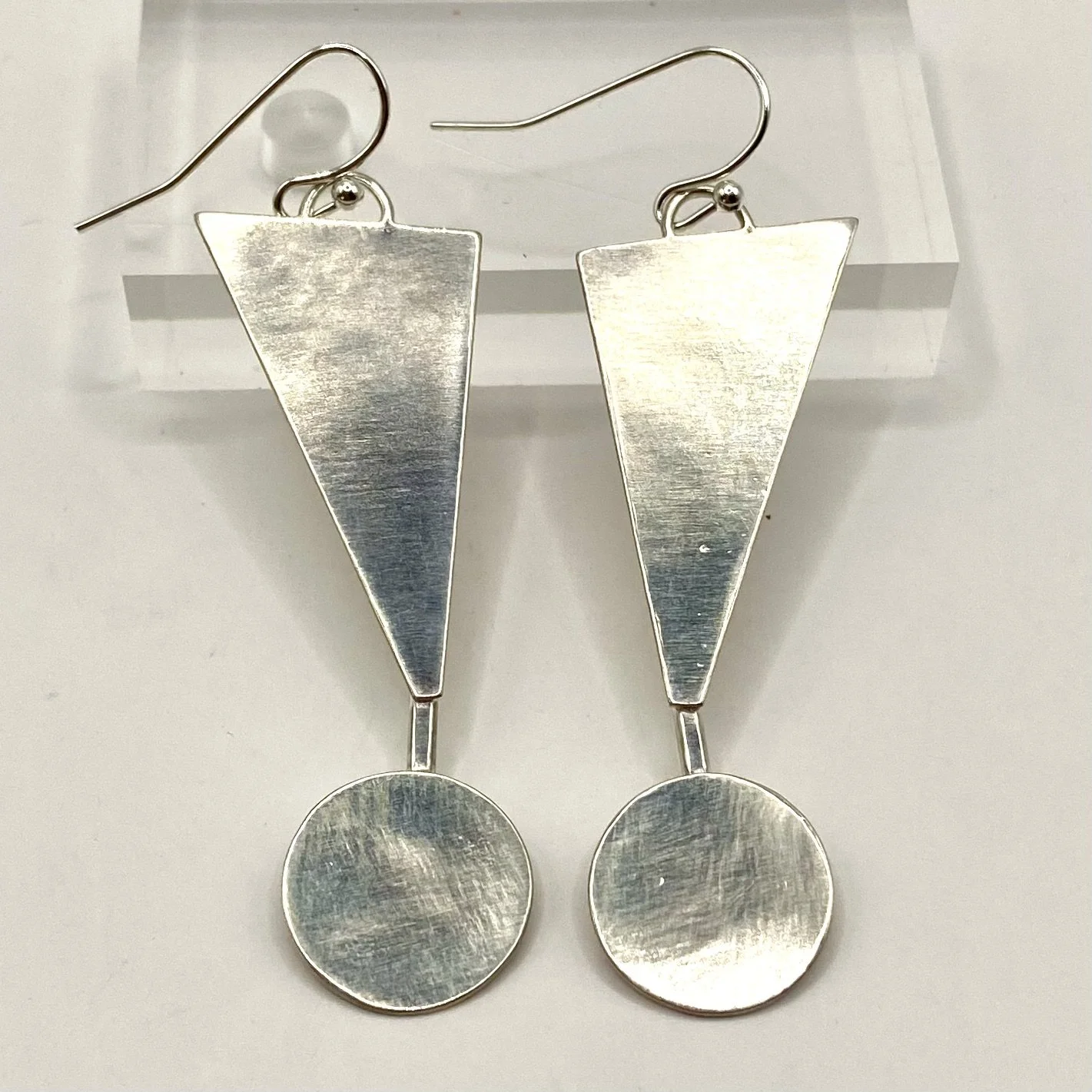 Sterling Silver Connected Shapes Earrings #5