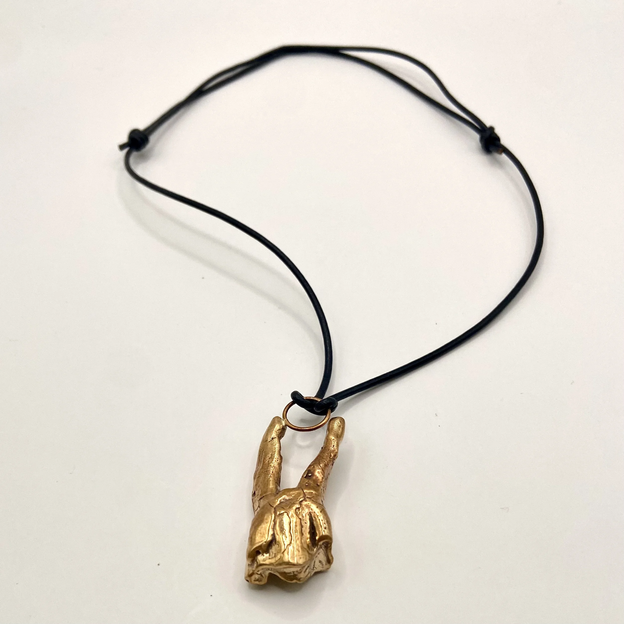 Ancient Bronze Bovine Molar Pendant