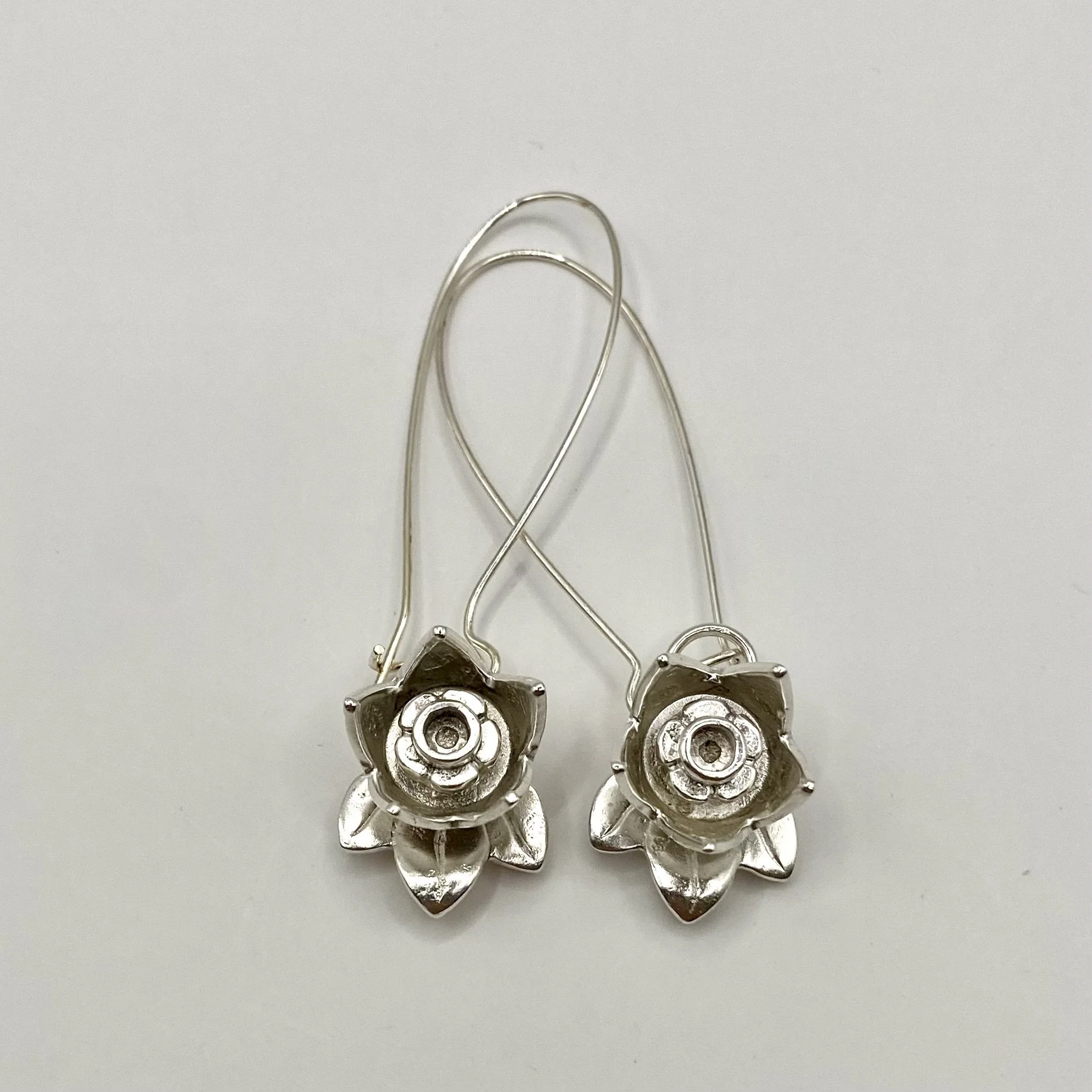 Sterling Silver Lego Blossom Earrings