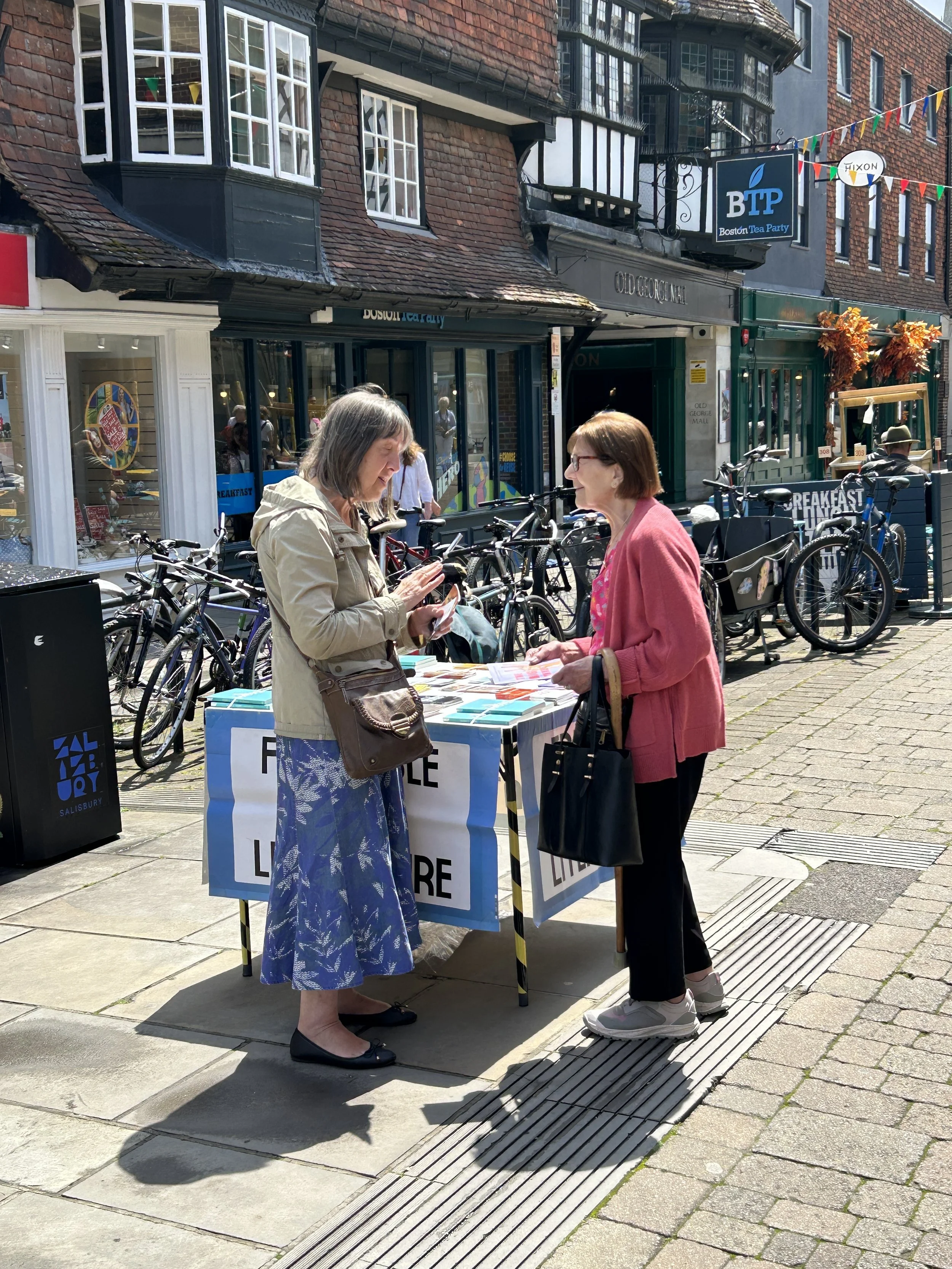 Rain Interrupts the Preaching, but doesn’t stop the Gospel – Salisbury Evangelism